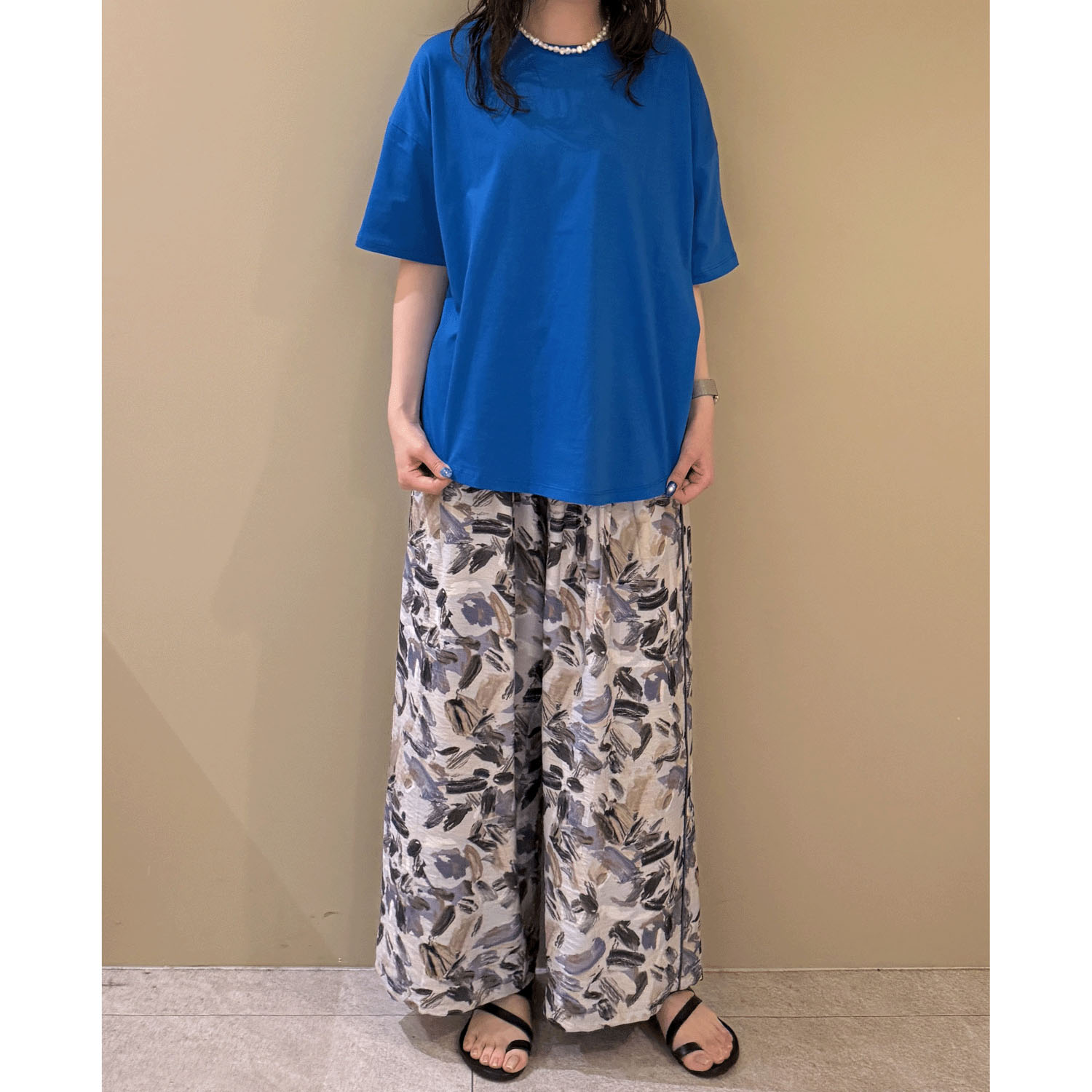 【Insta Live】vingtrois ドライタッチコットン裾ラウンドTシャツ - 画像8