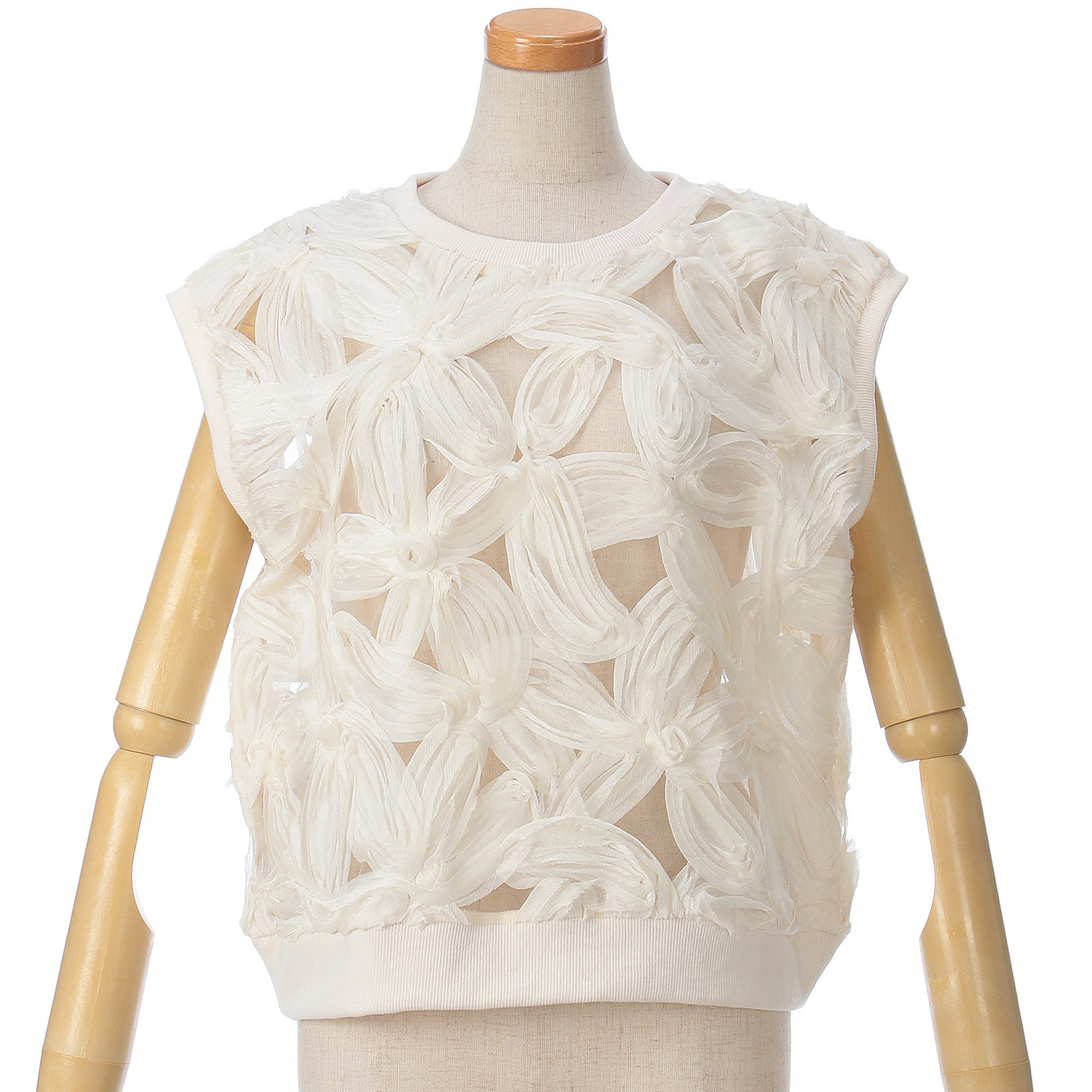 vingtrois 立体レースベスト - 画像1