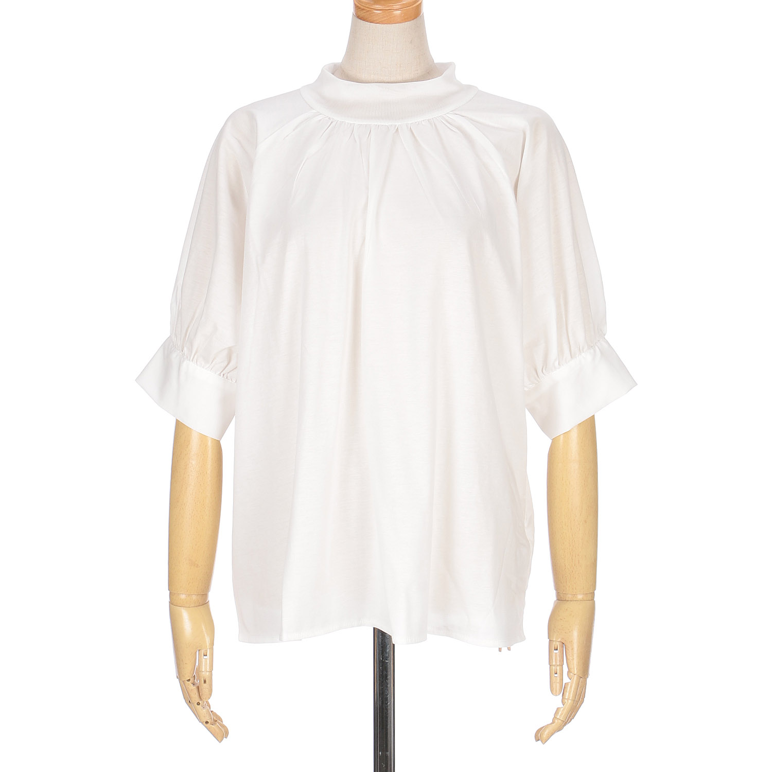 vingtrois シルケットギャザーTブラウス - 画像11