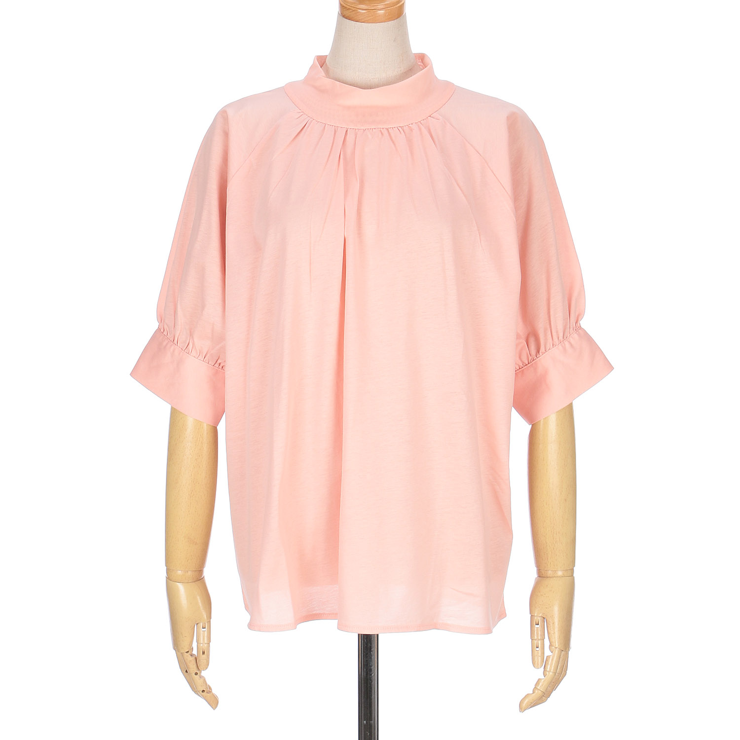 vingtrois シルケットギャザーTブラウス - 画像12