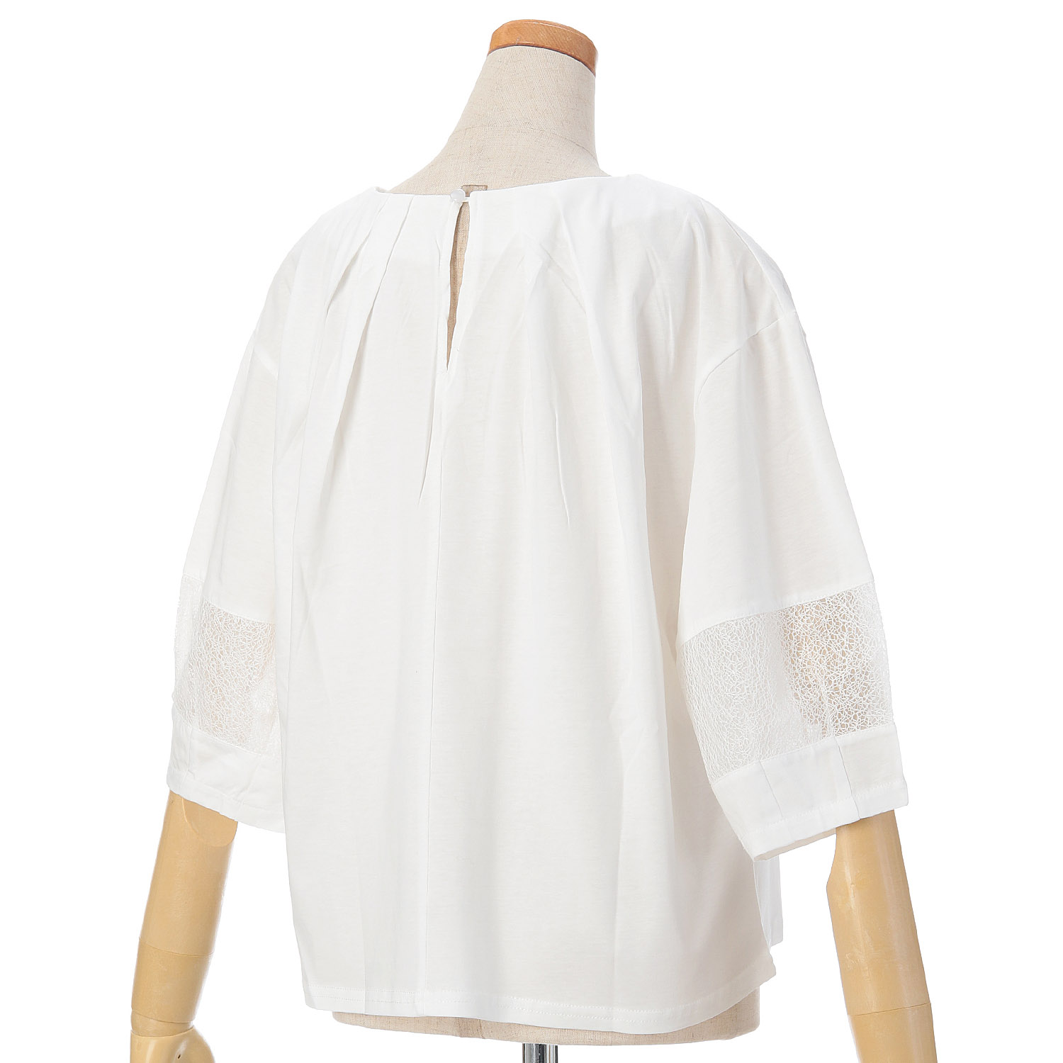 vingtrois ドライタッチコットンランタンスリーブプルオーバー - 画像5