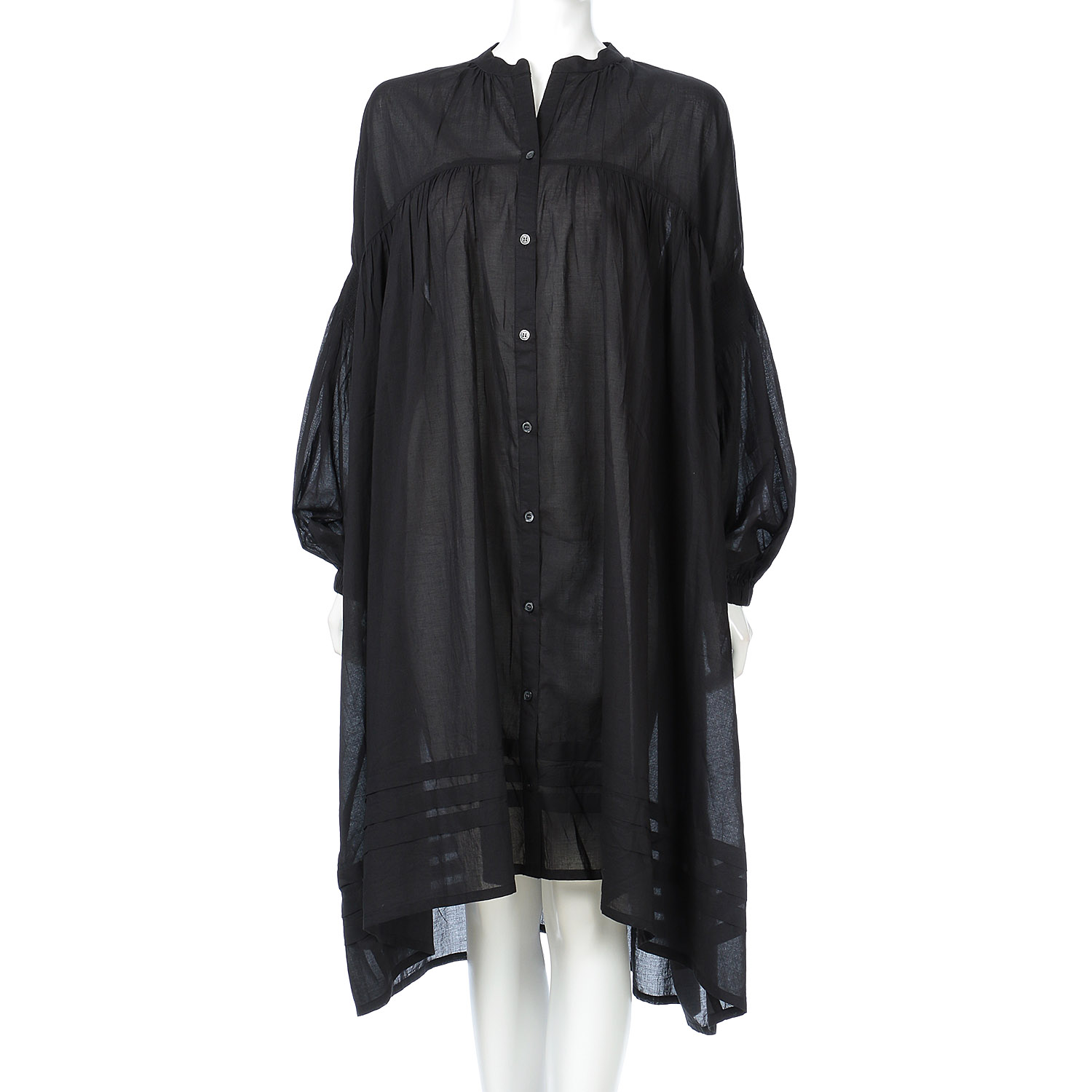 vingtrois インド綿ギャザーワンピース - 画像2