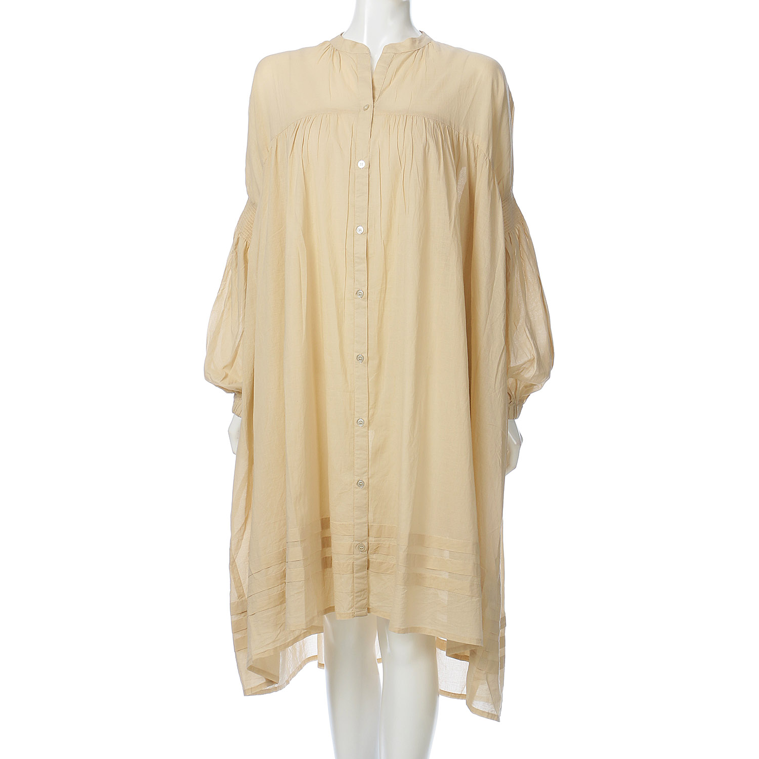 vingtrois インド綿ギャザーワンピース - 画像3