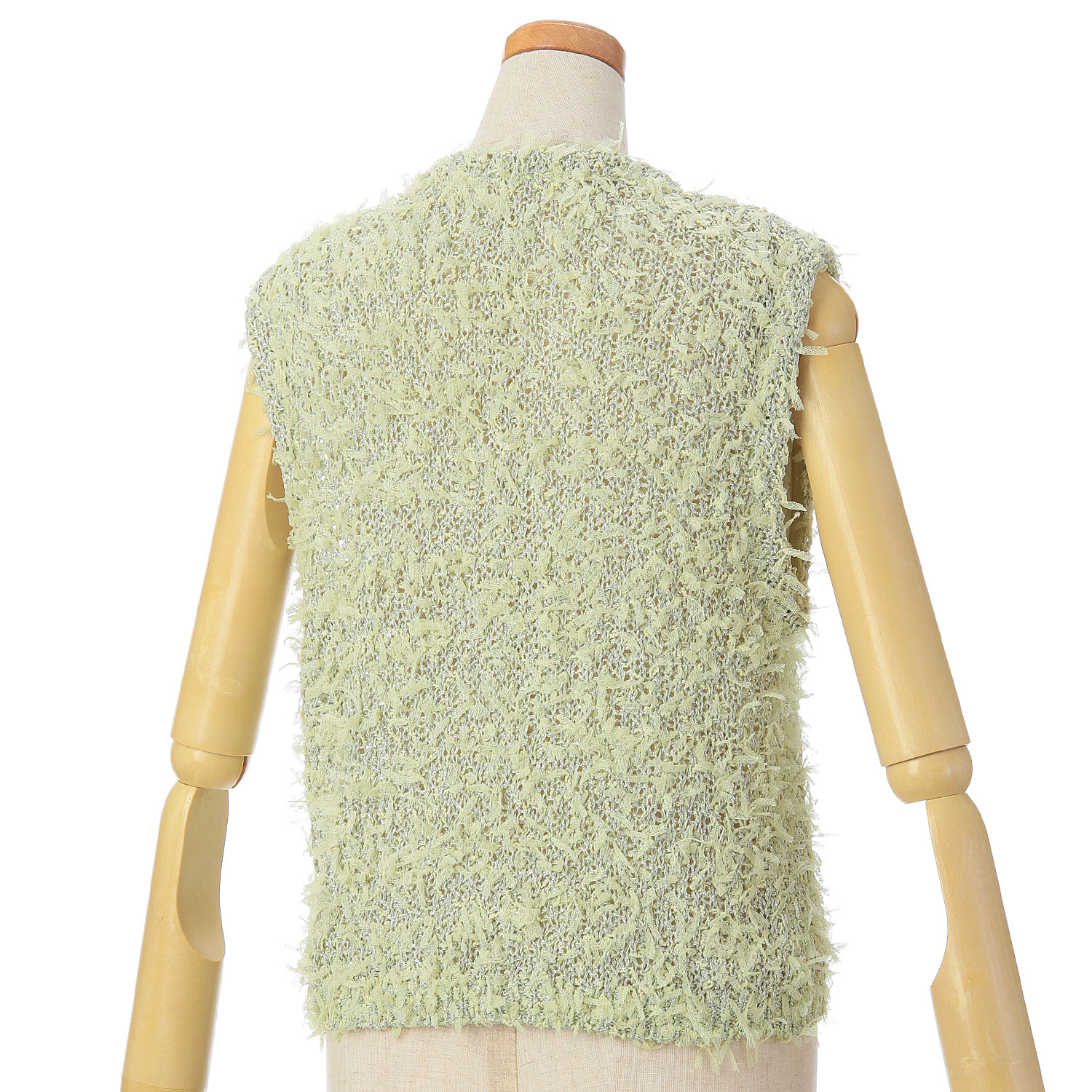 vingtrois チュールフリンジラメベスト - 画像5