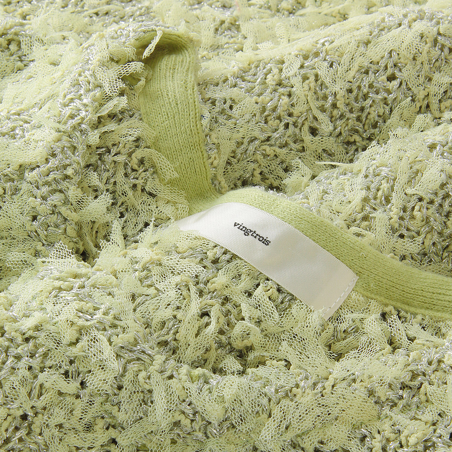 vingtrois チュールフリンジラメベスト - 画像6