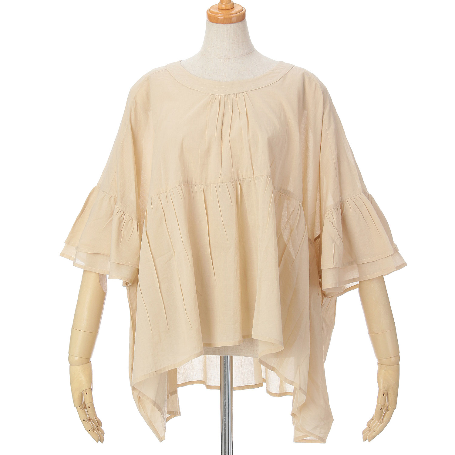 vingtrois インド綿ワイドボリュームプルオーバー - 画像3