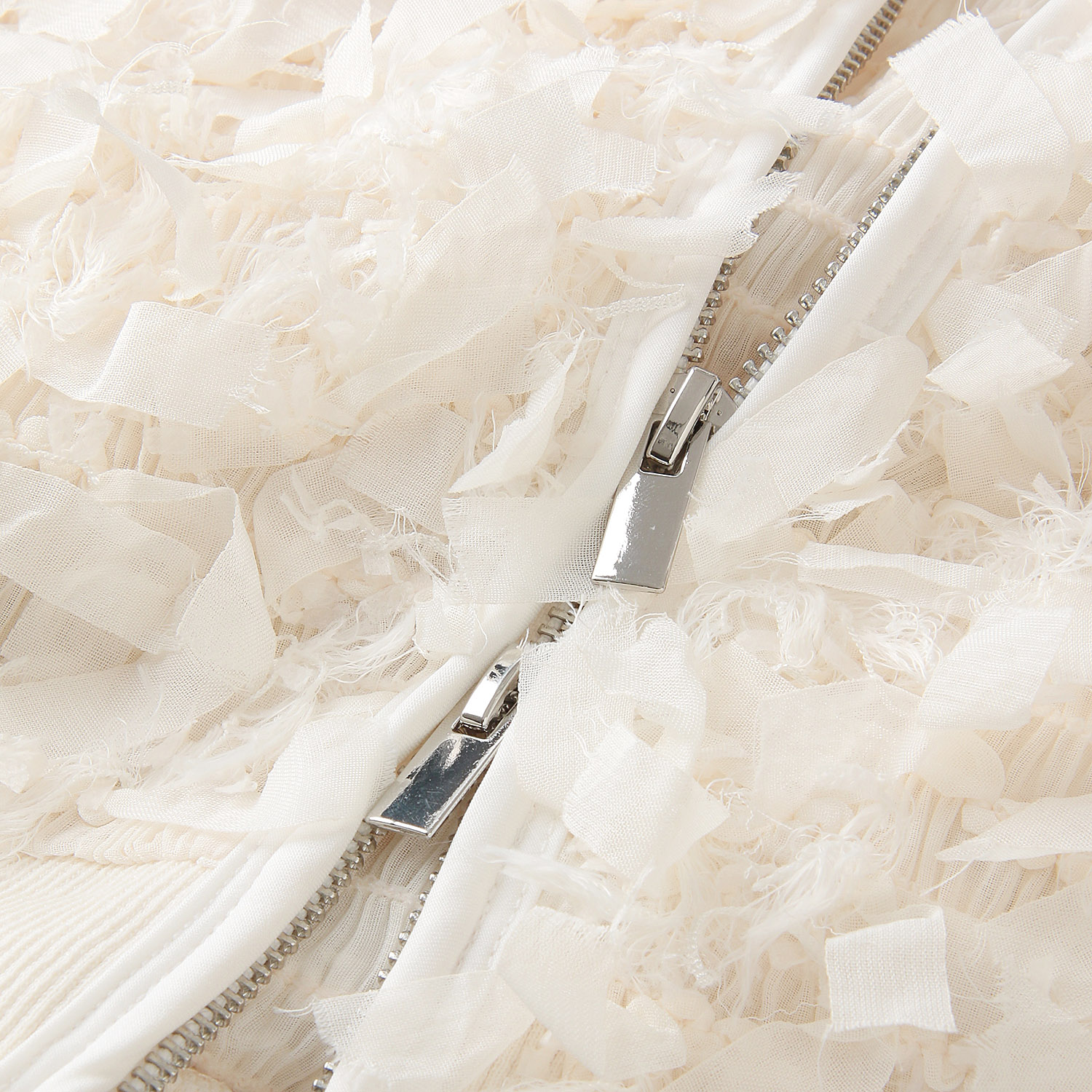 vingtrois リボンフリンジジップベスト - 画像5