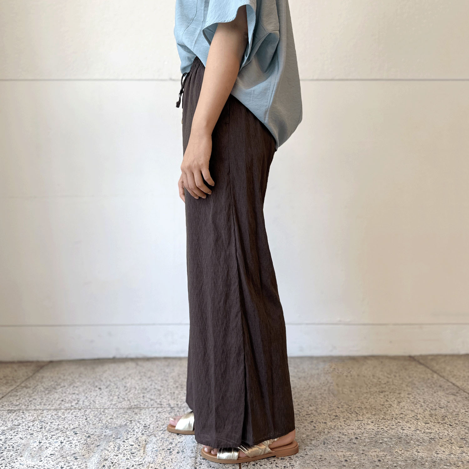 【InstaLive】Emilyan 麻調シアーボイルパンツ - 画像3