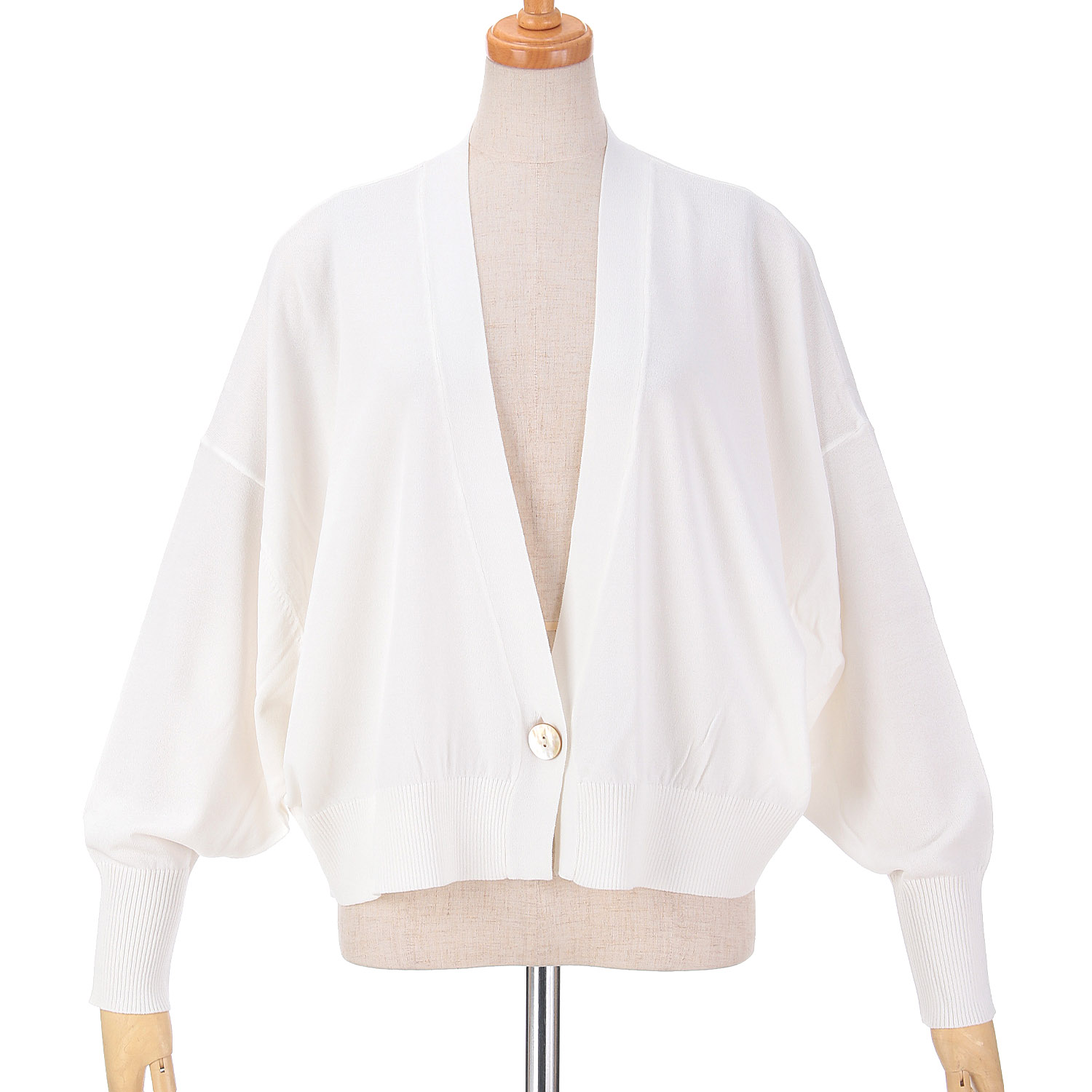 【InstaLive】vingtrois ショートドルマン風ニットカーデ - 画像2