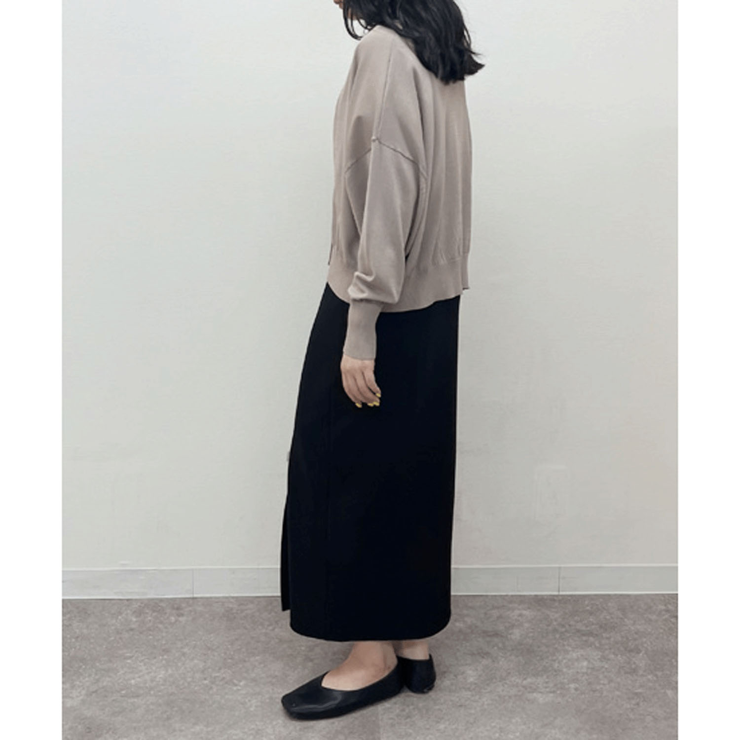 【InstaLive】vingtrois ショートドルマン風ニットカーデ - 画像8