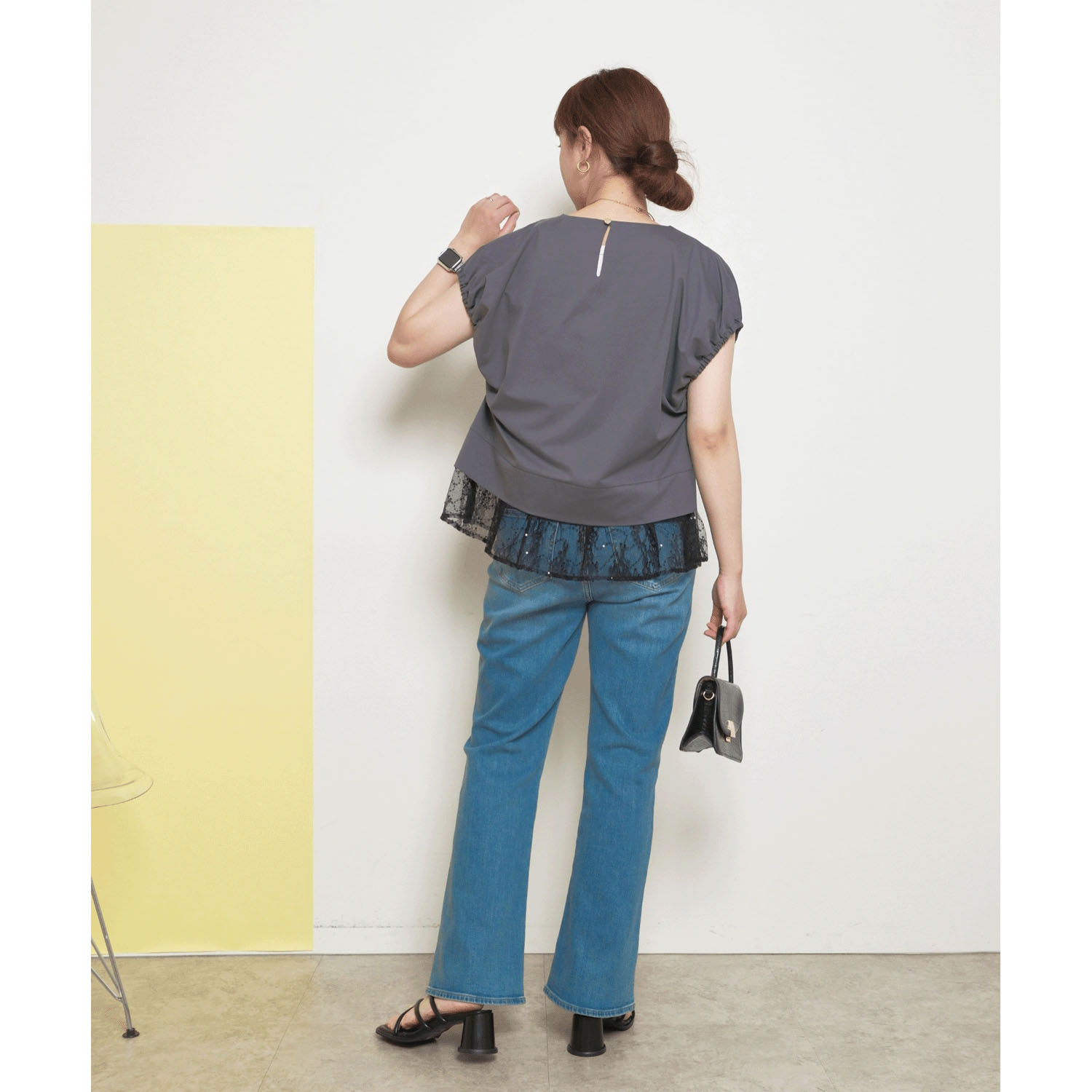 Palm Riche レイヤードライクレースTシャツ - 画像23