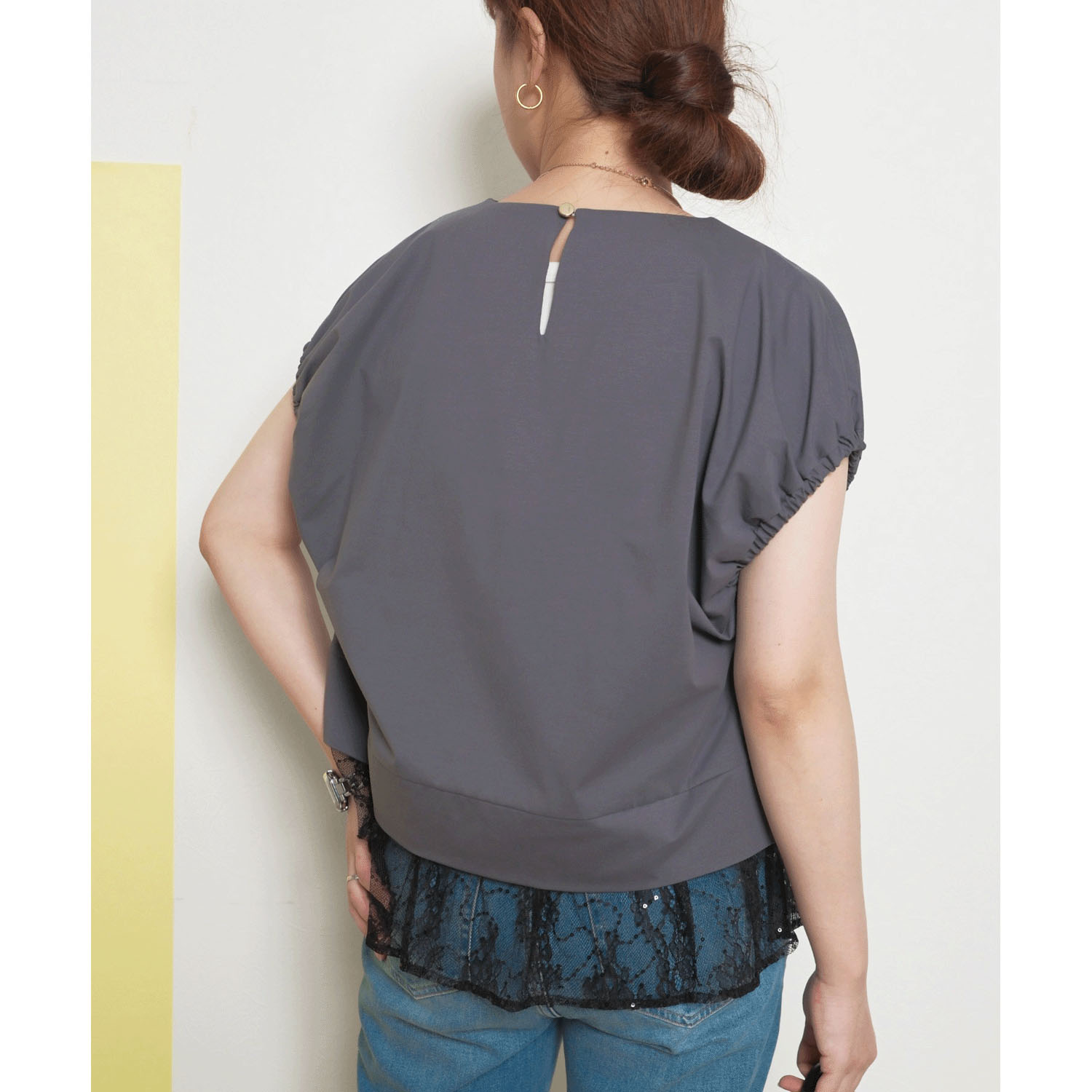 Palm Riche レイヤードライクレースTシャツ - 画像27