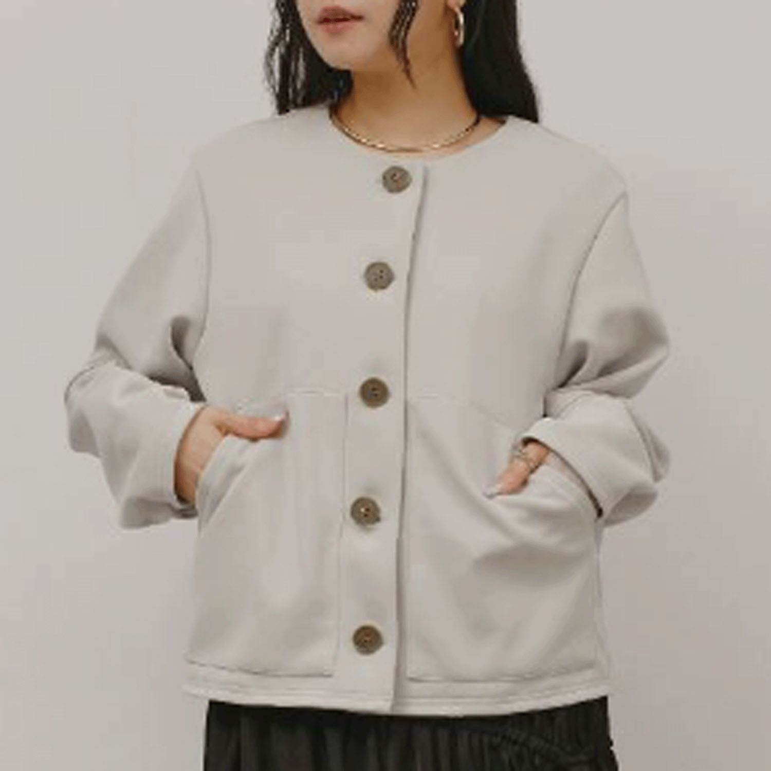 Palm Riche ストレッチダンボールカーデ - 画像1