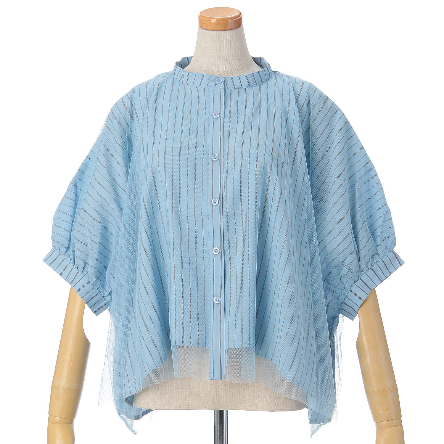 vingtrois ショートチュール重ねシャツ - 画像4