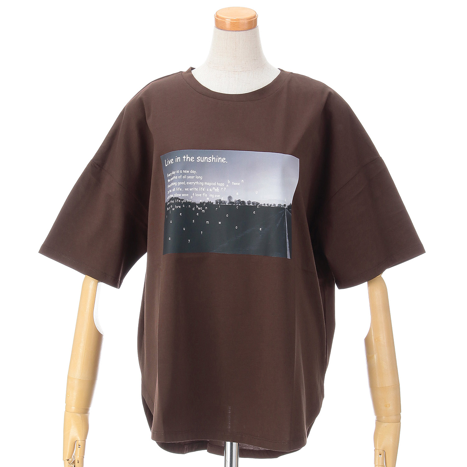 【Insta Live】vingtrois ドライタッチコットンテキストフォトT - 画像4