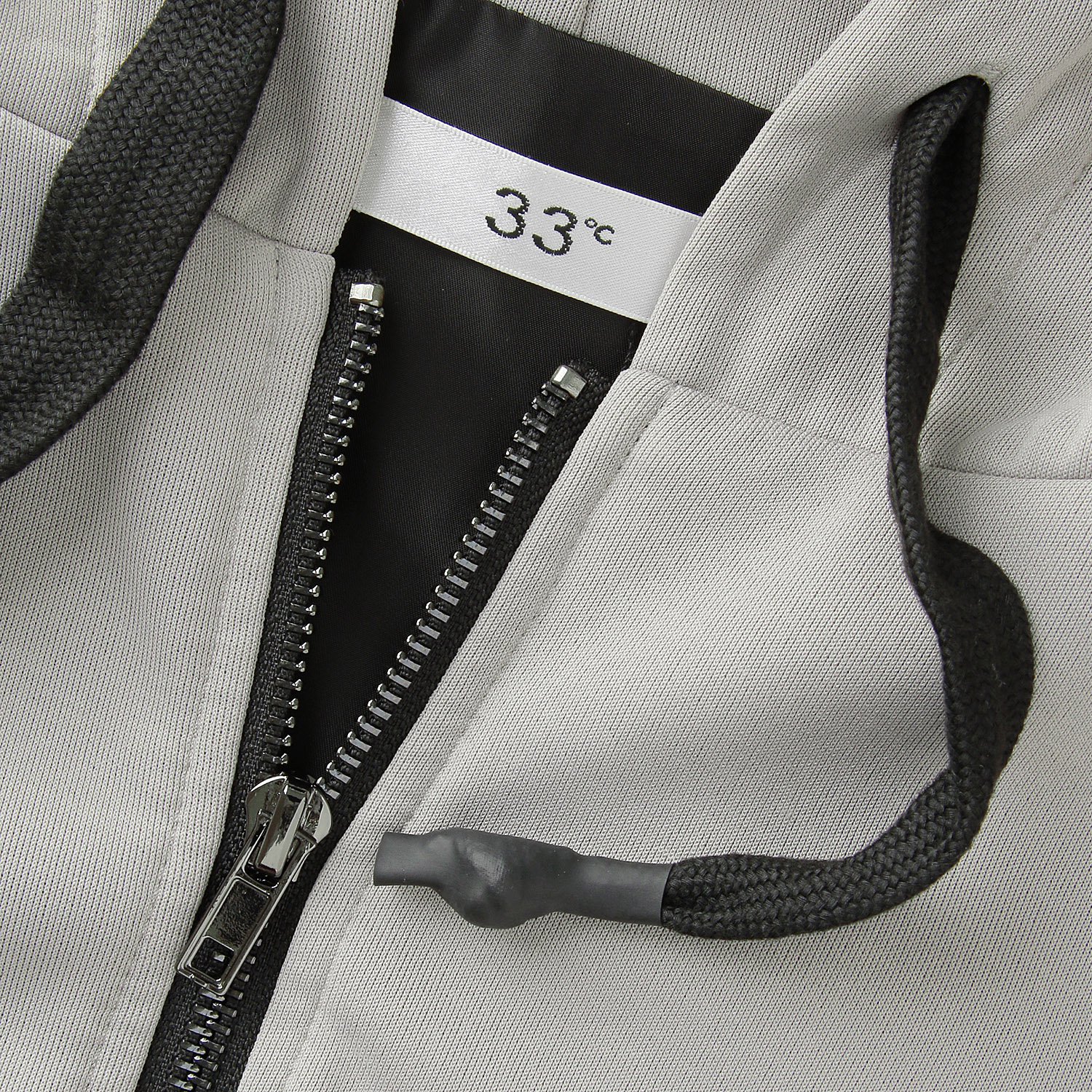 33℃ 配色切替レイヤードライクジップパーカーベスト - 画像7