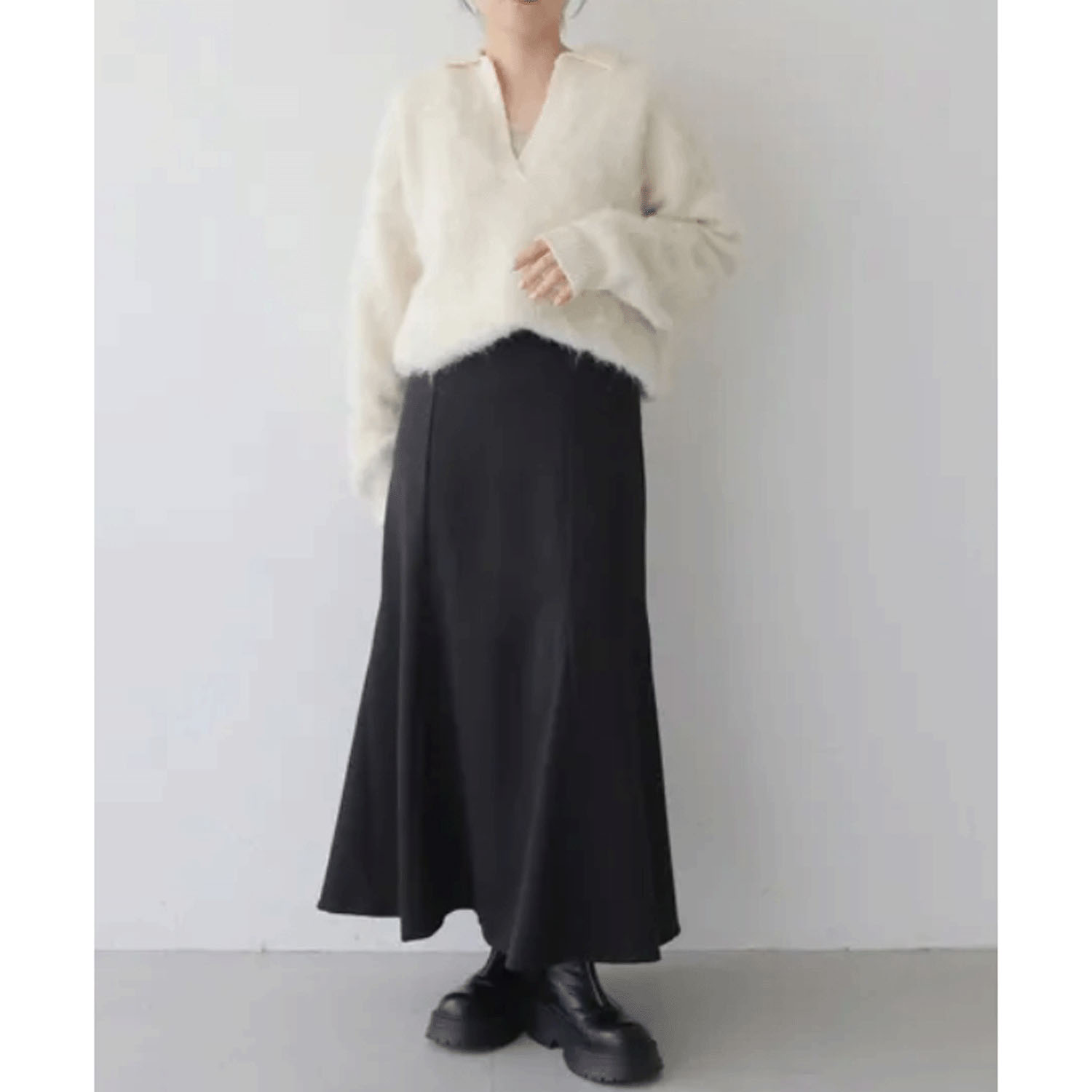 【Insta Live】vingtrois シャギー起毛ポロニット - 画像15