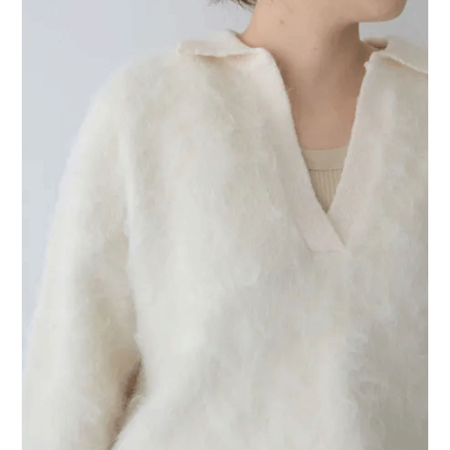 【Insta Live】vingtrois シャギー起毛ポロニット - 画像19