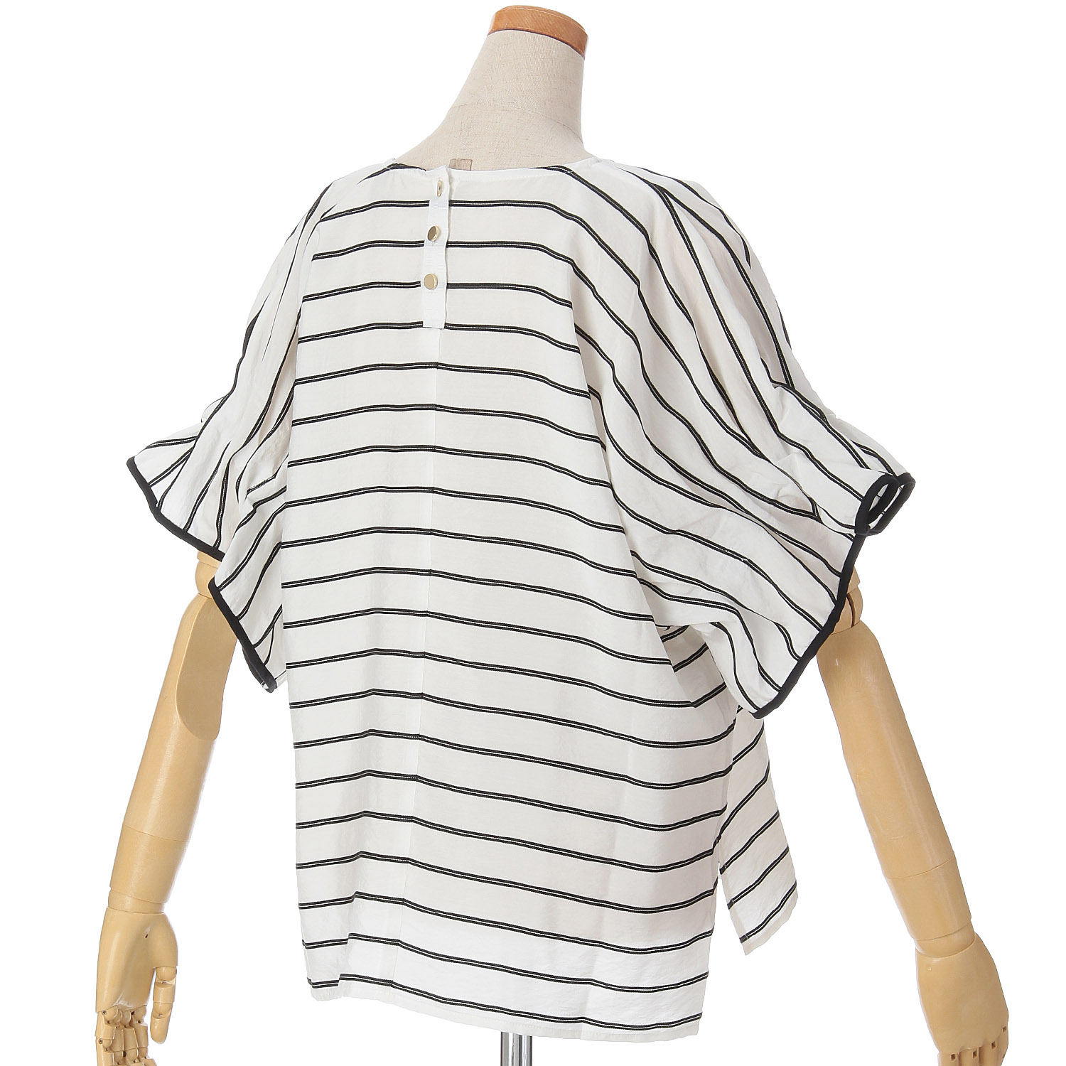 Emilyan ドビーボーダーブラウス - 画像5