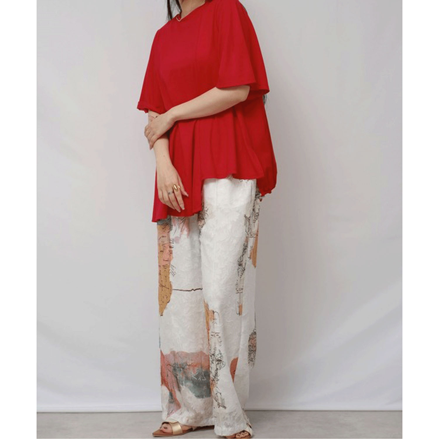 Palm Riche 風景アート柄パンツ - 画像11