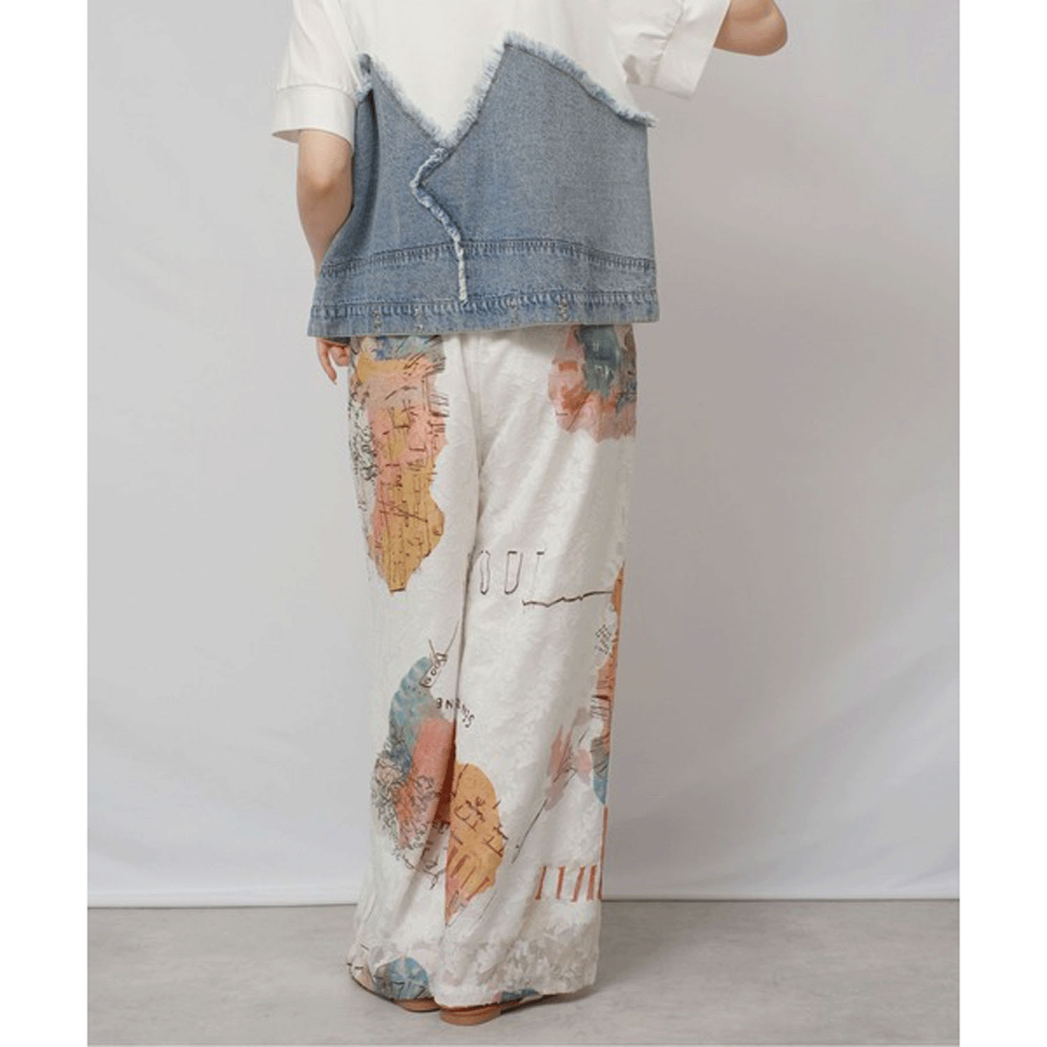 Palm Riche 風景アート柄パンツ - 画像15