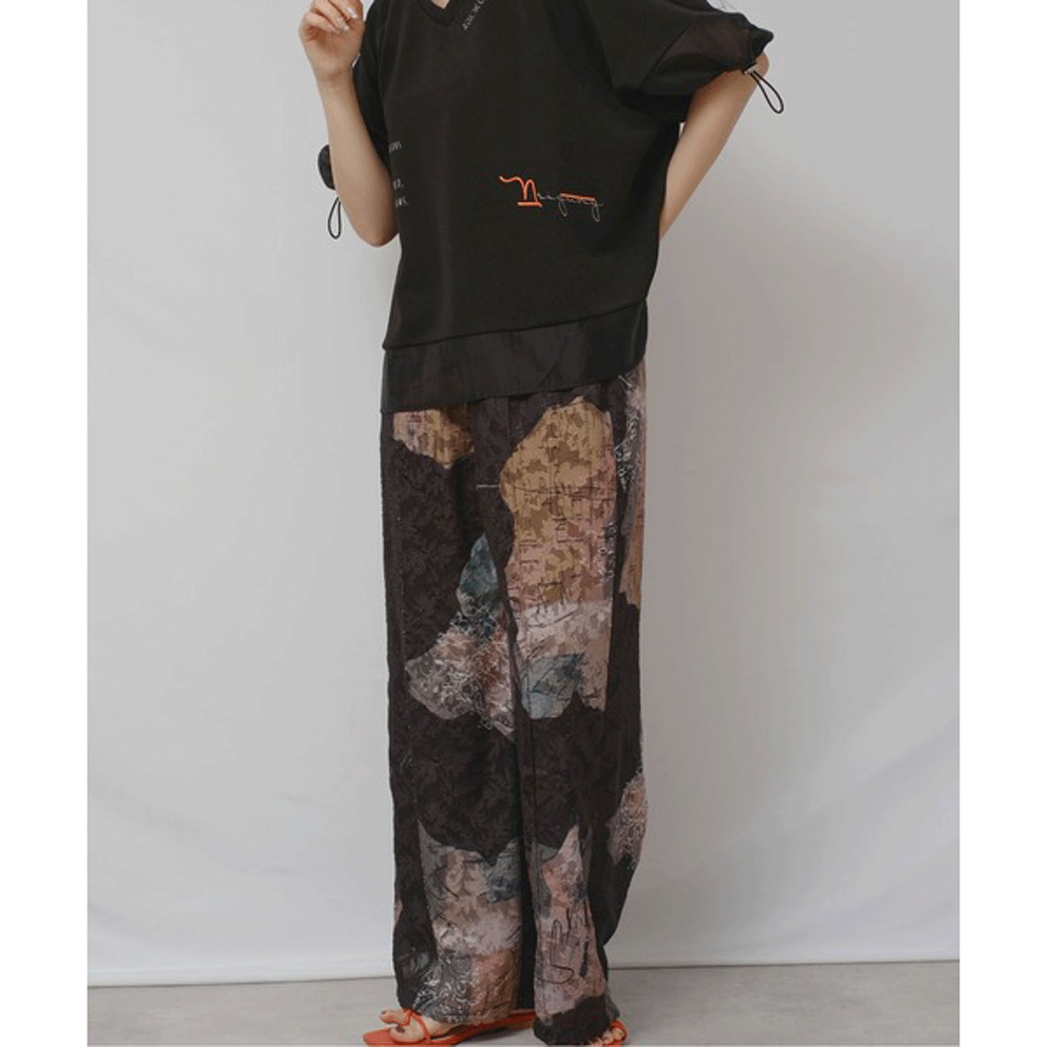 Palm Riche 風景アート柄パンツ - 画像24