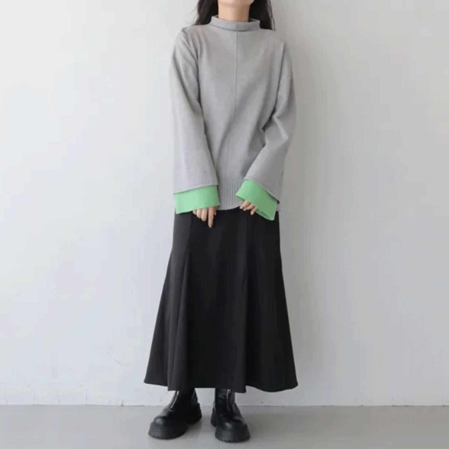 【Insta Live】vingtrois 袖配色プルオーバー - 画像7