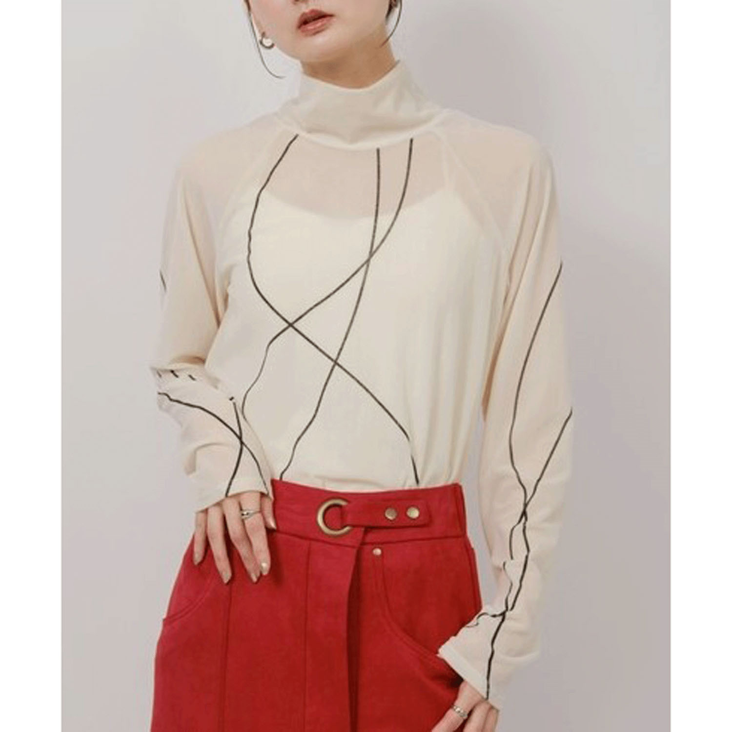 【Insta Live】Palm Riche タトゥライクフロッキートップス - 画像9