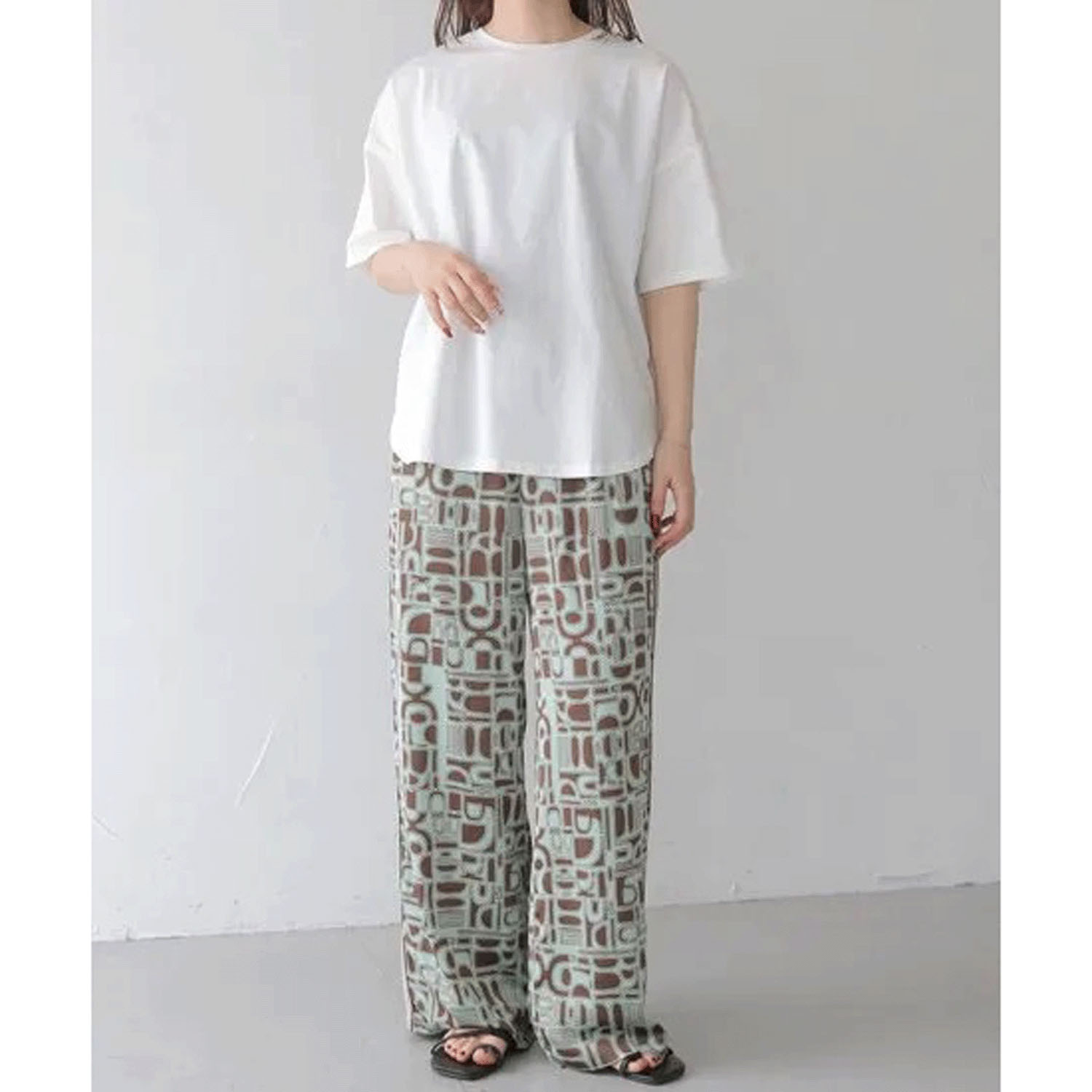 【Insta Live】Vingtrois ドライタッチコットン無地Tシャツ - 画像7