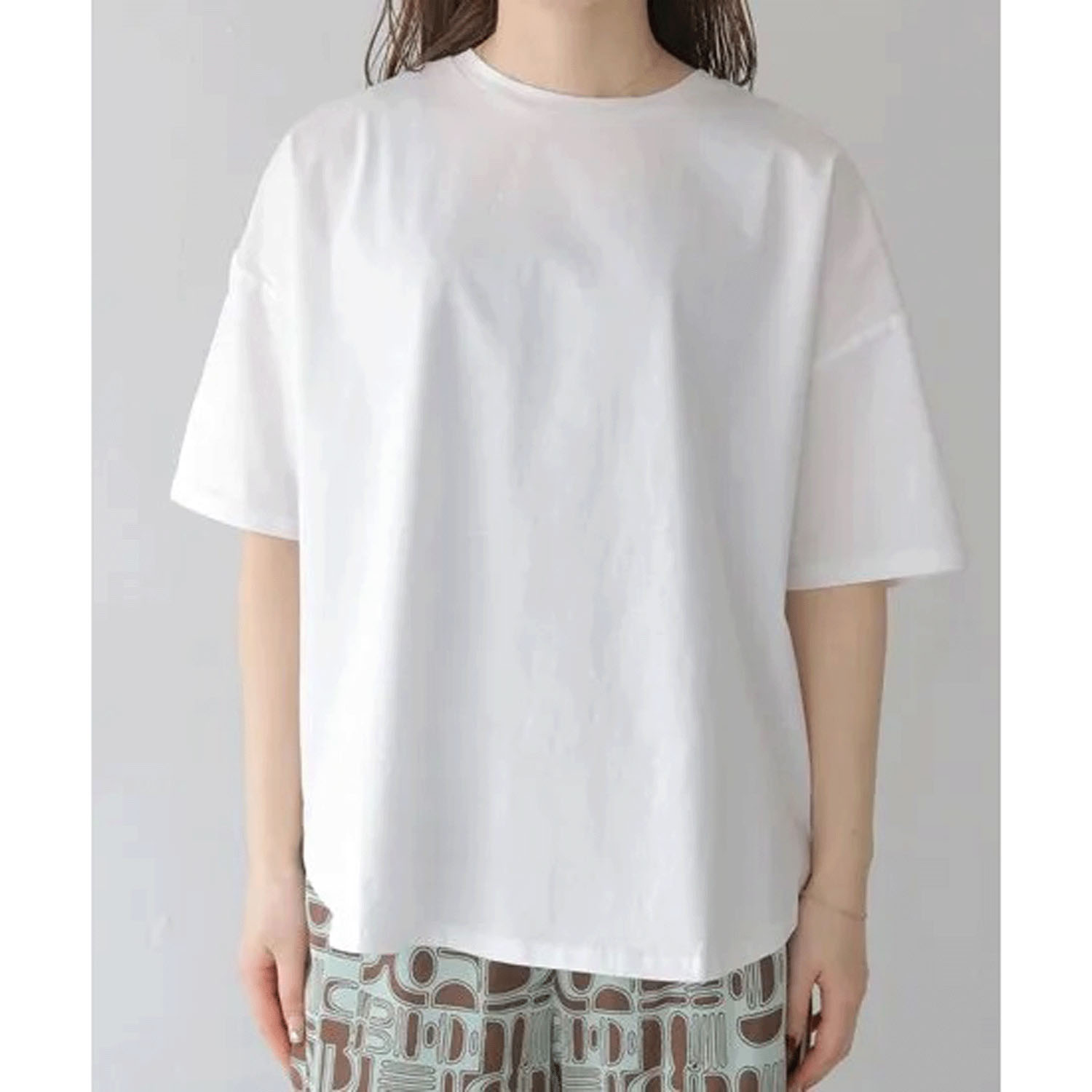 【Insta Live】Vingtrois ドライタッチコットン無地Tシャツ