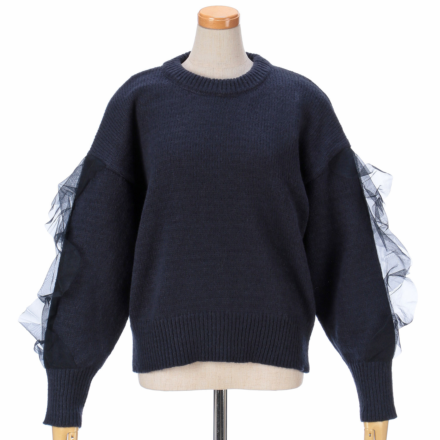 【Insta Live】Emilyan 袖チュールニット - 画像7