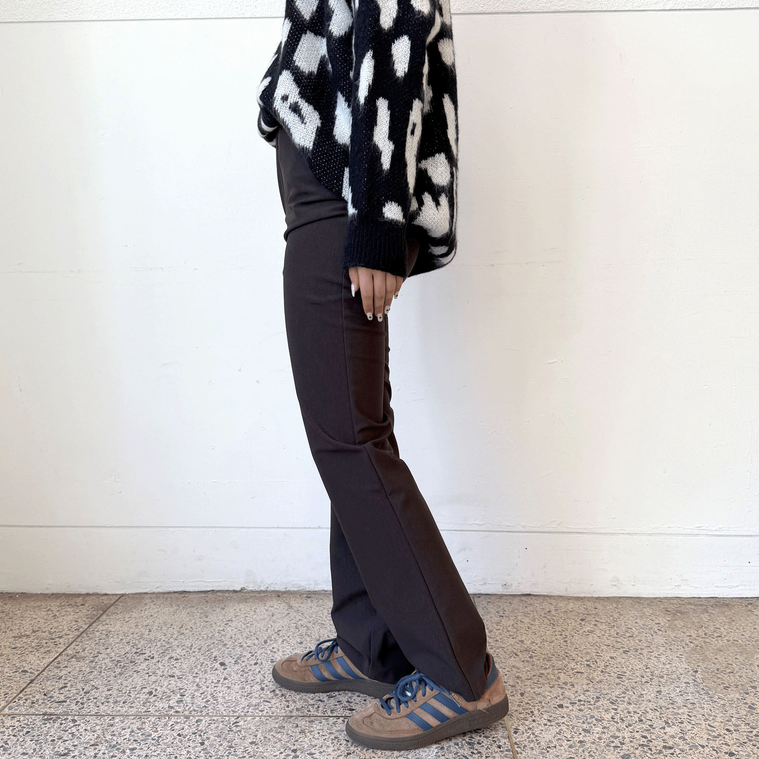 ハイテンション裏起毛ストレートパンツ - 画像2