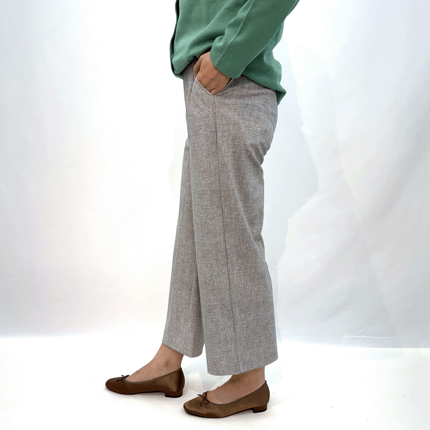 ドット柄ワイドパンツ - 画像2