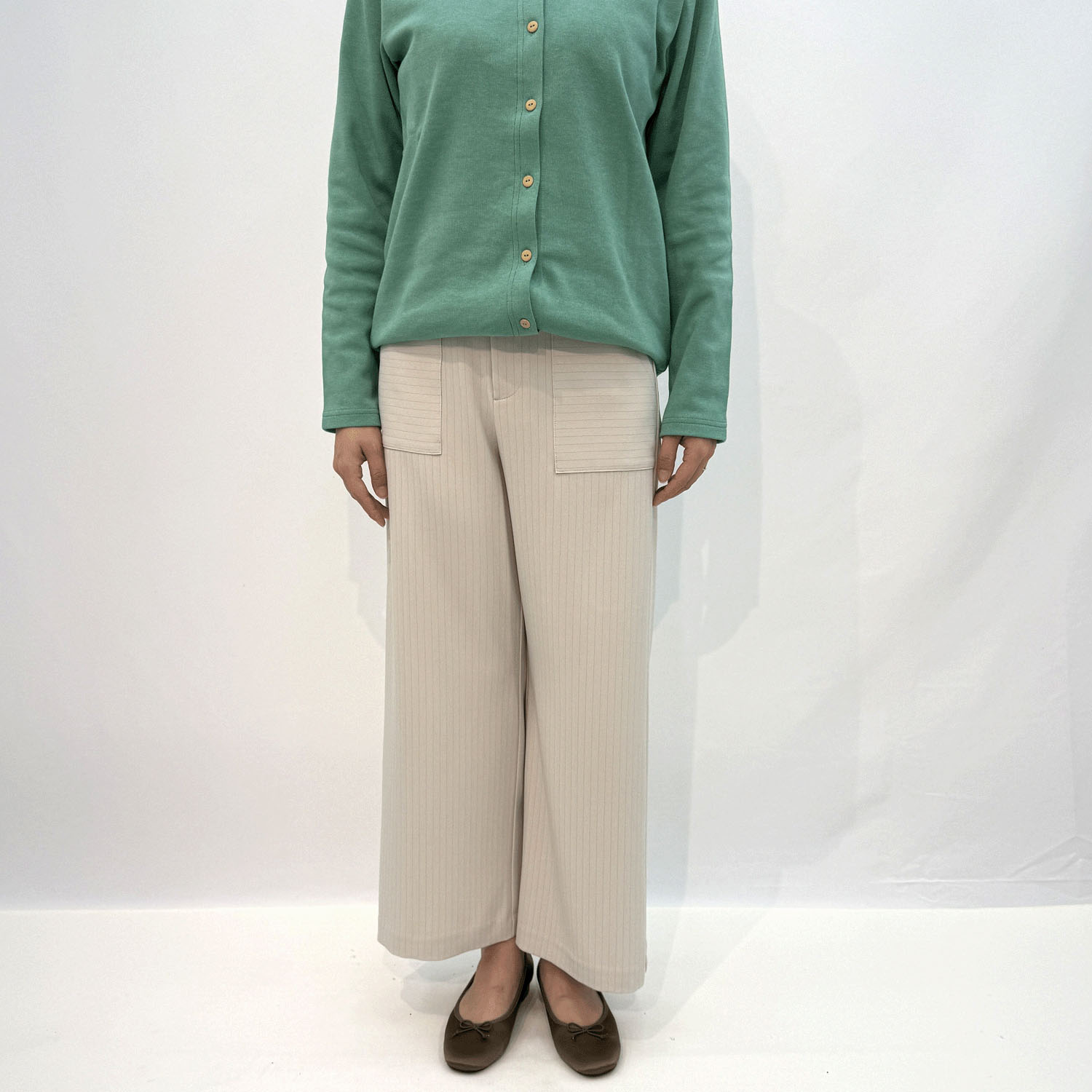 ポリベイカーワイドパンツ - 画像6