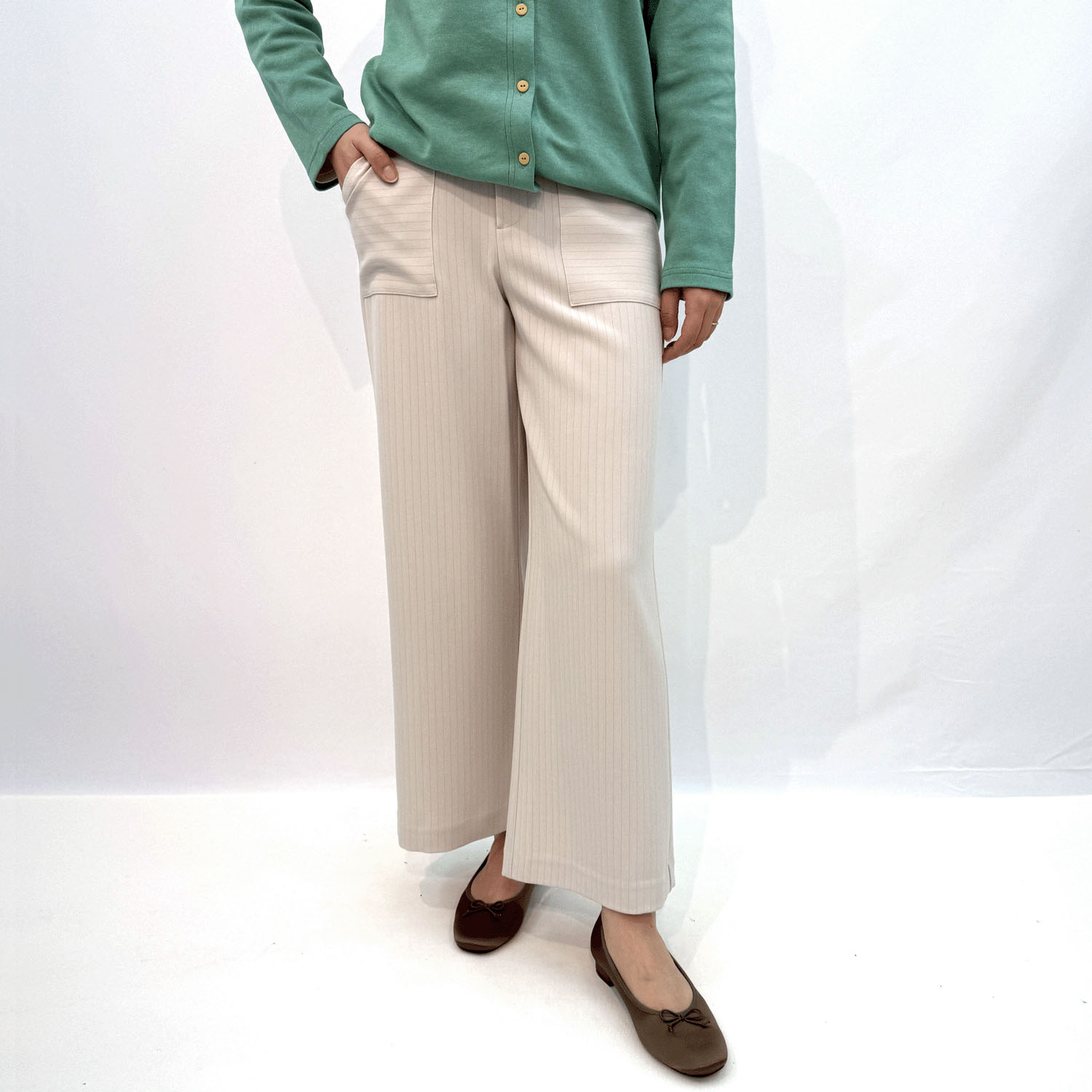 ポリベイカーワイドパンツ - 画像1