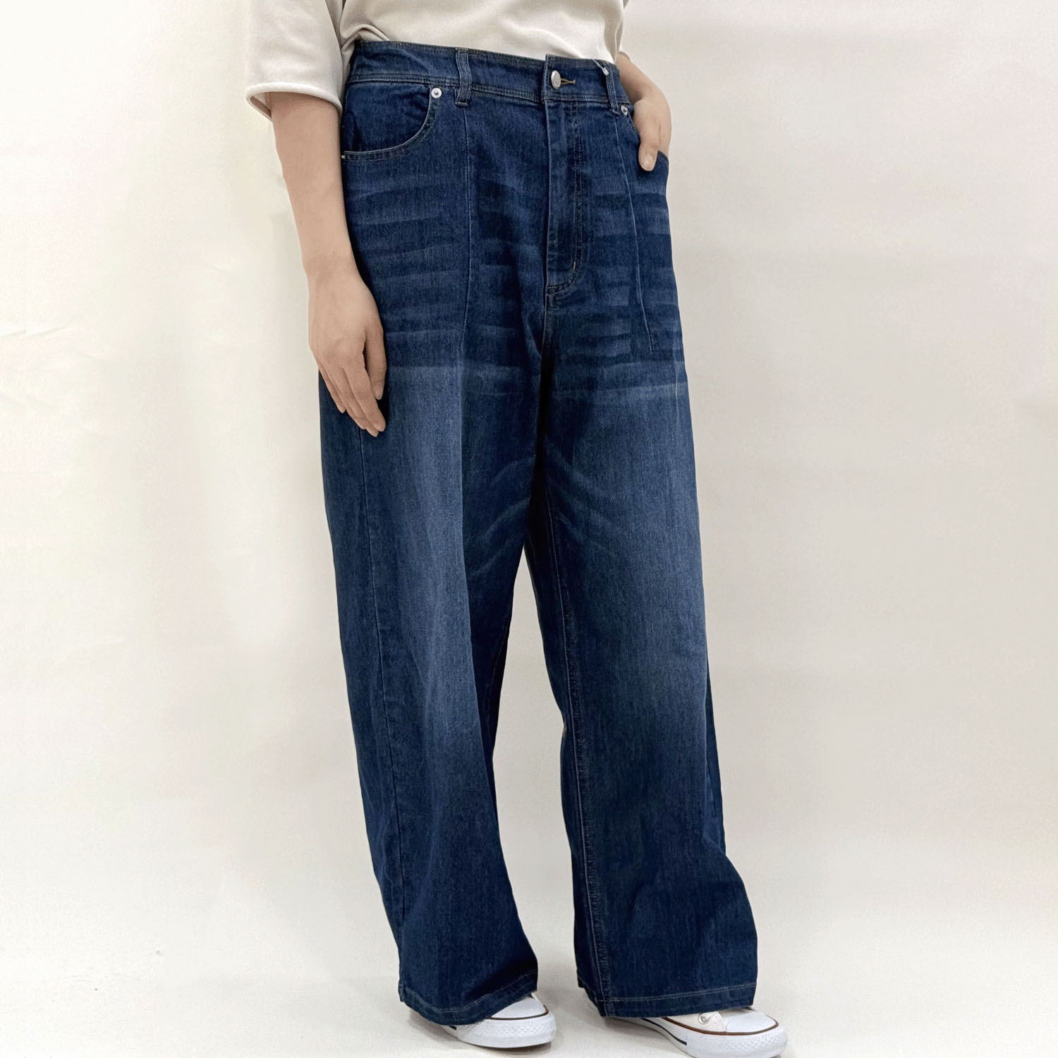 【新色追加！】 【Insta Live】JEUNE ET JOYEUX TCストレッチ デニムカーブパンツ - 画像5