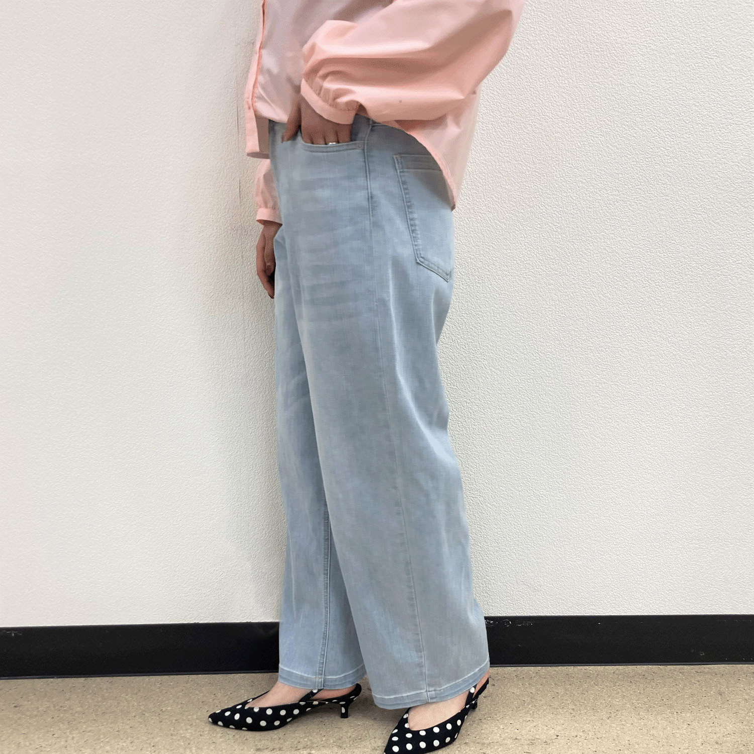 【新色追加！】 【Insta Live】JEUNE ET JOYEUX TCストレッチ デニムカーブパンツ - 画像8