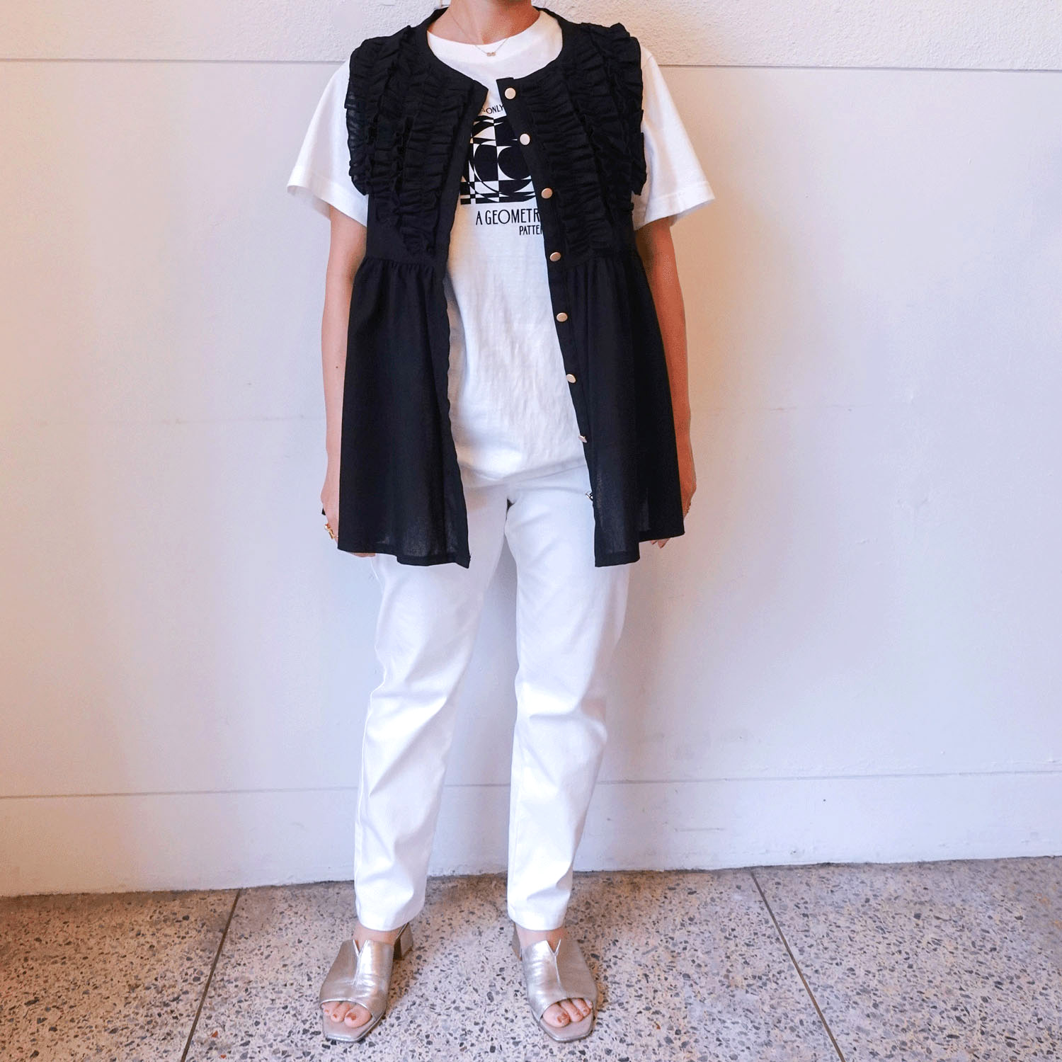 aiai テンセルストレッチアンクルテーパードパンツ - 画像2