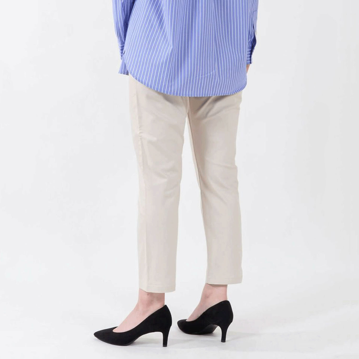 aiai テンセルストレッチアンクルテーパードパンツ - 画像11