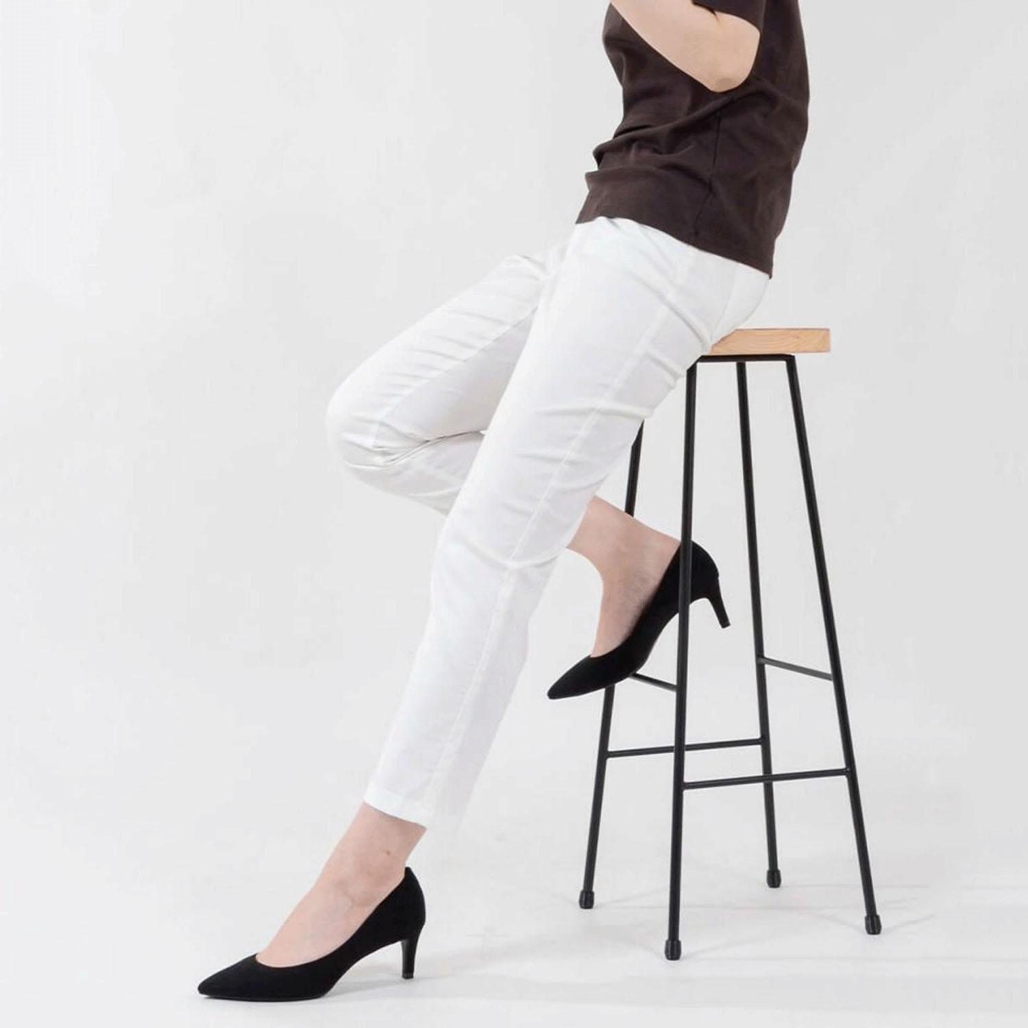 aiai テンセルストレッチアンクルテーパードパンツ - 画像8