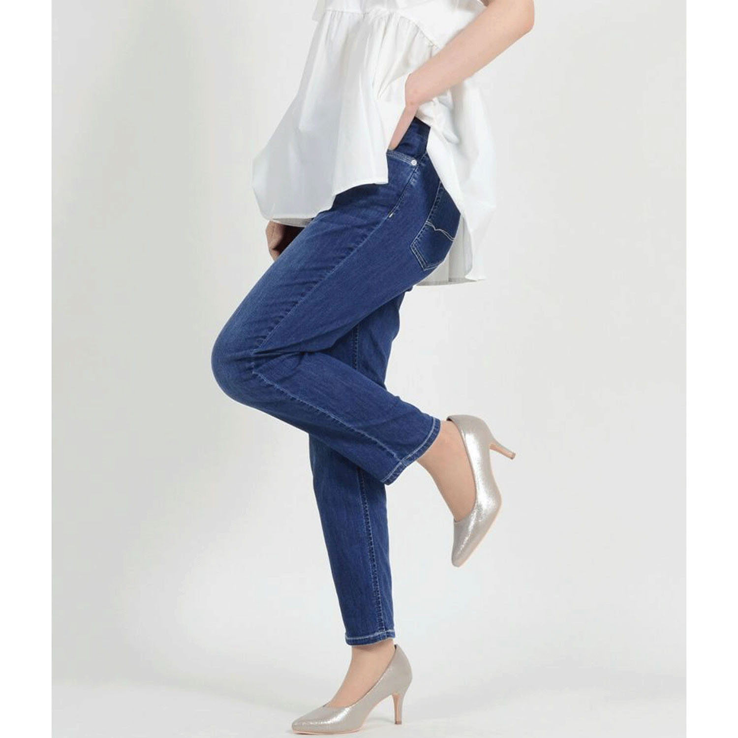 【Insta Live】aiai C／Nクールストレッチ 木陰デニムアンクルテーパード - 画像28