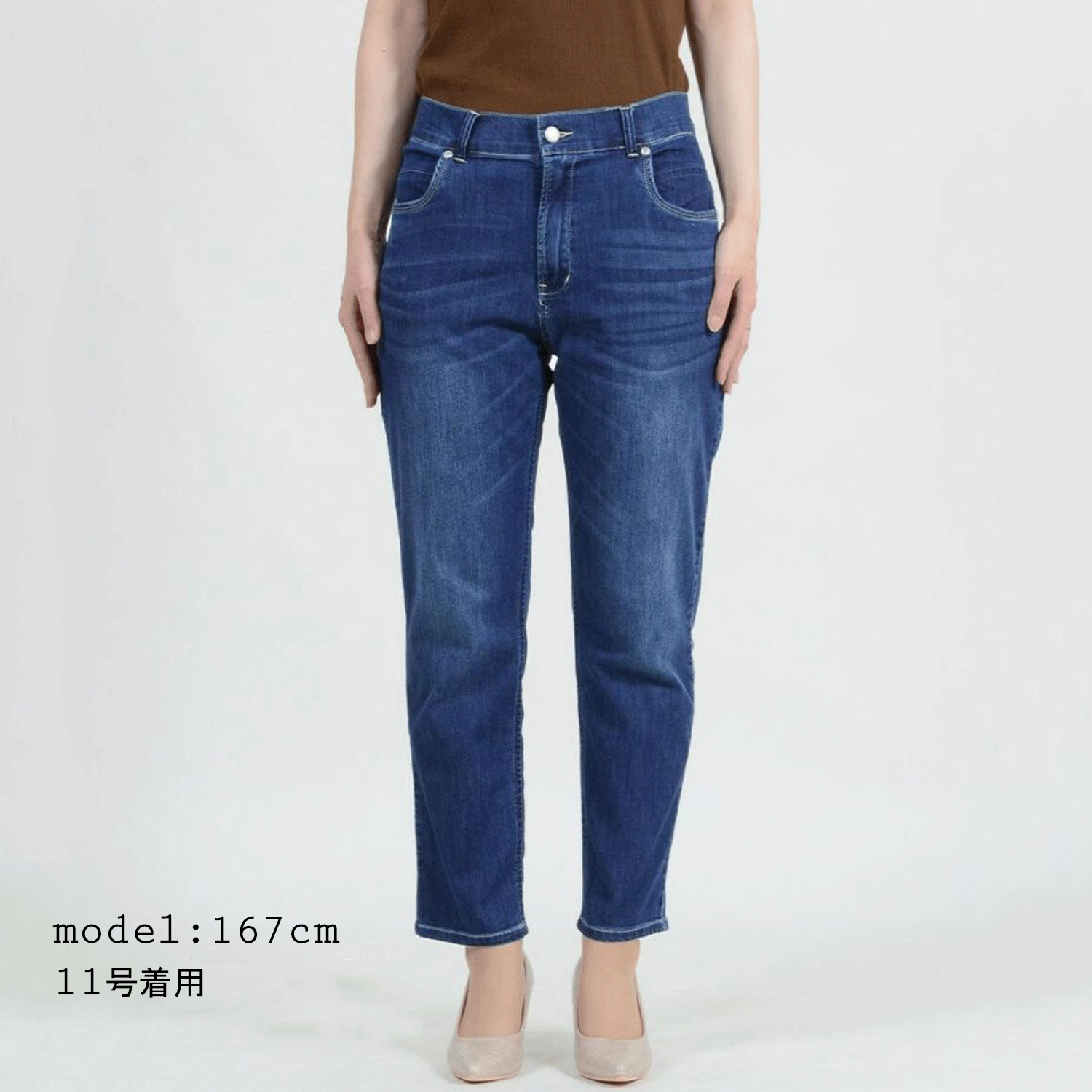 【Insta Live】aiai C／Nクールストレッチ 木陰デニムアンクルテーパード - 画像5