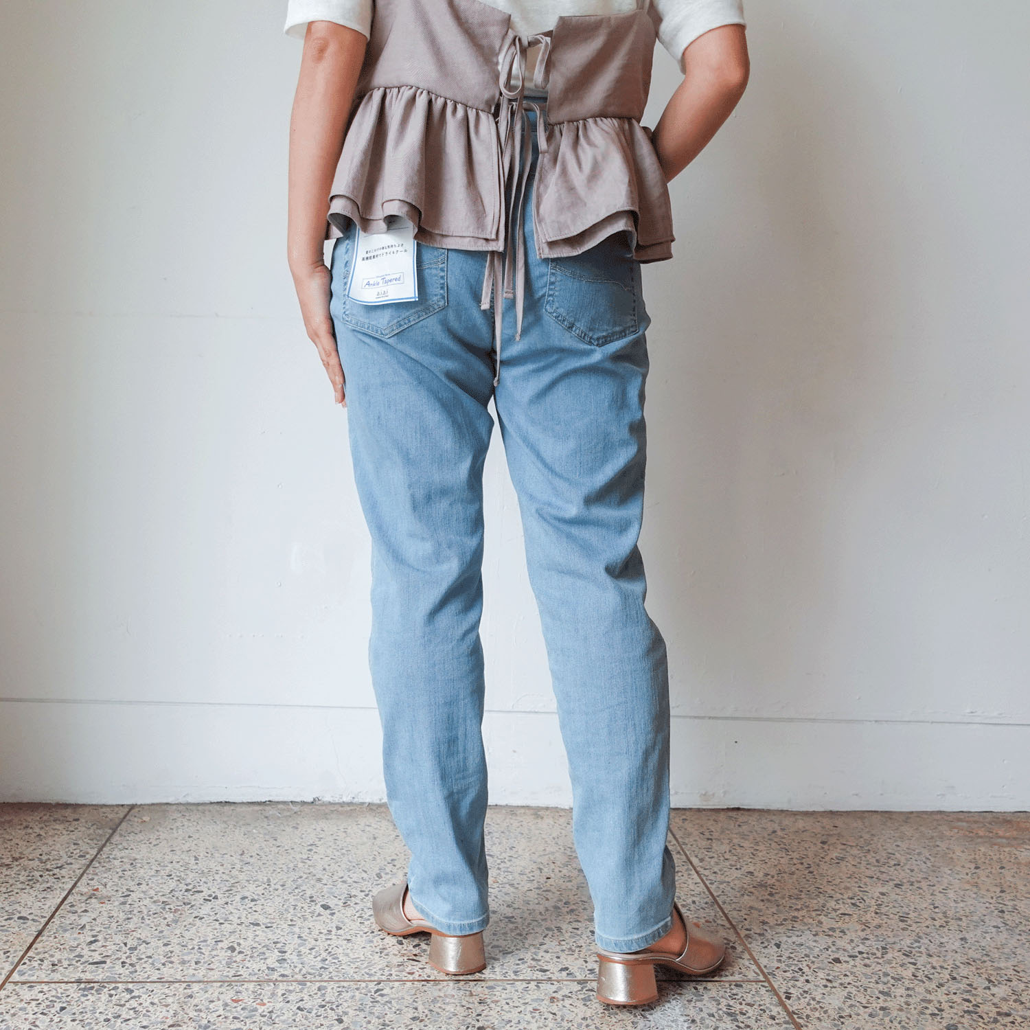 【Insta Live】aiai C／Nクールストレッチ 木陰デニムアンクルテーパード - 画像8