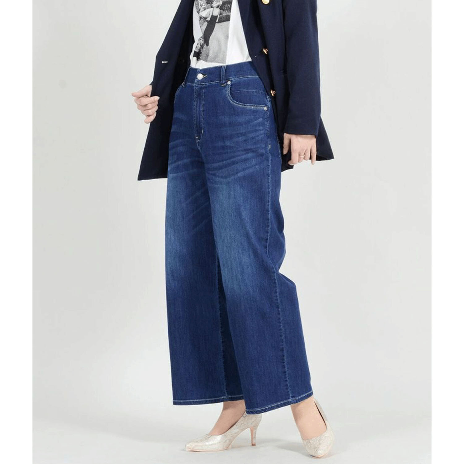 【InstaLive】aiai C／Nクールストレッチ 木陰デニムセミワイドパンツ - 画像11