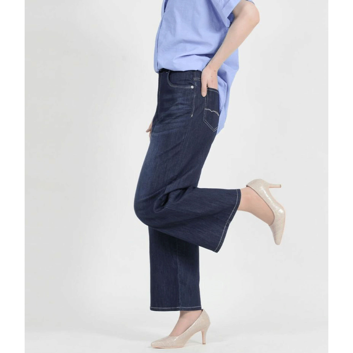 【InstaLive】aiai C／Nクールストレッチ 木陰デニムセミワイドパンツ - 画像34