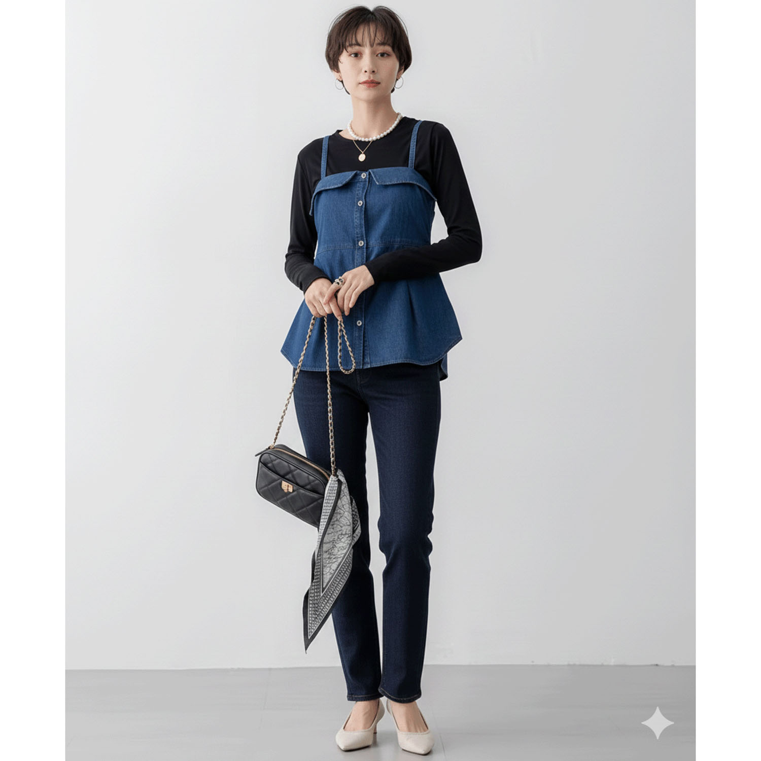 【Insta Live】aiai 木漏れ日デニム テーパードパンツ - 画像16