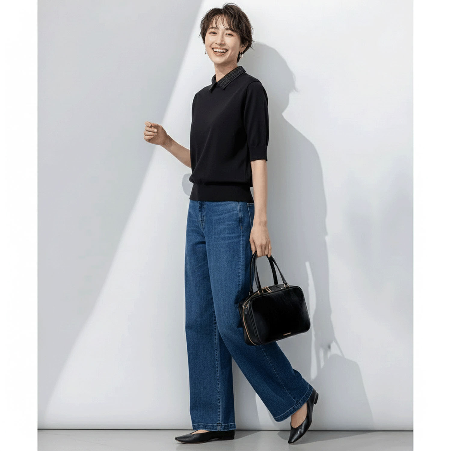 【Insta Live】aiai 木漏れ日デニム ワイドパンツ - 画像14