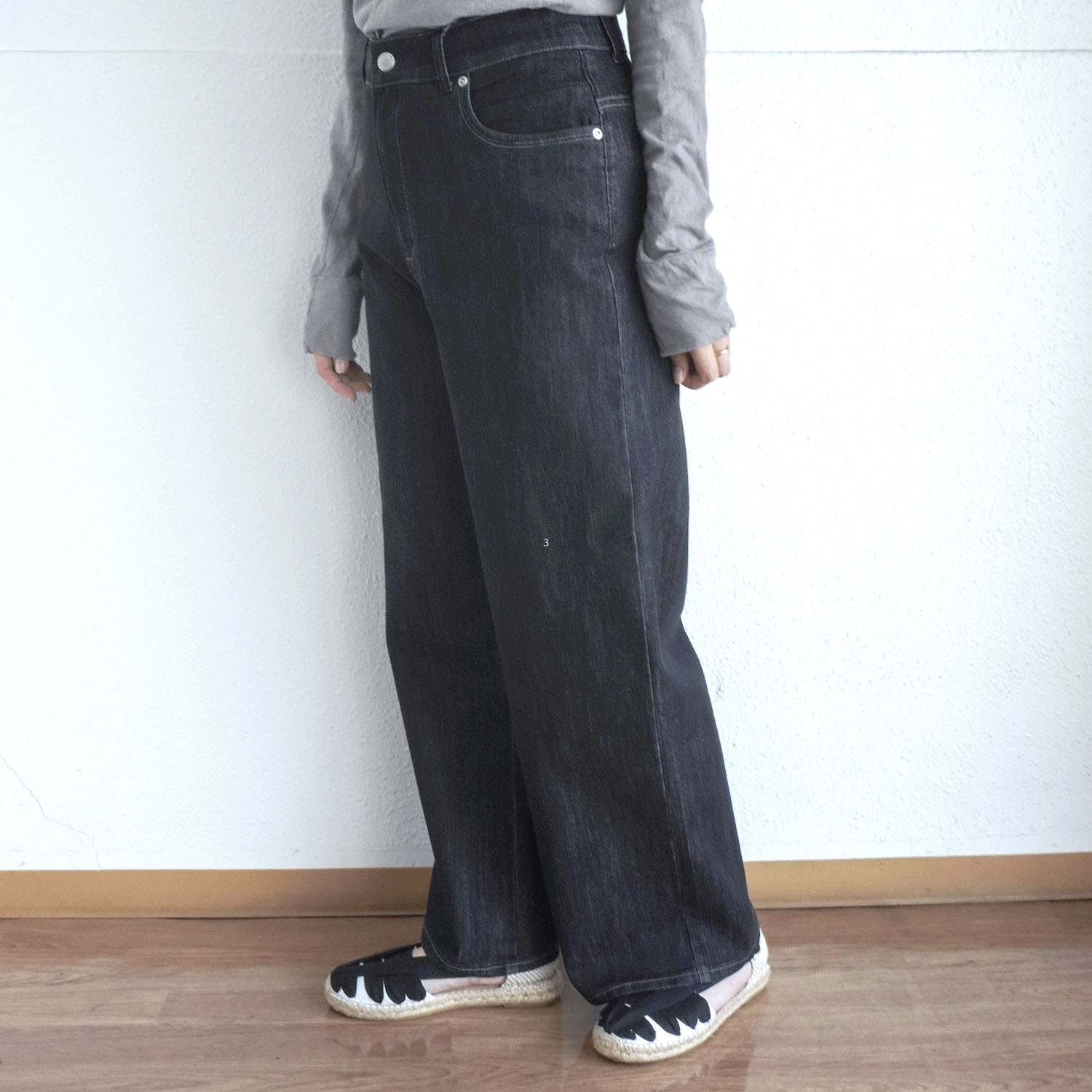 【Insta Live】aiai 木漏れ日デニム ワイドパンツ - 画像4