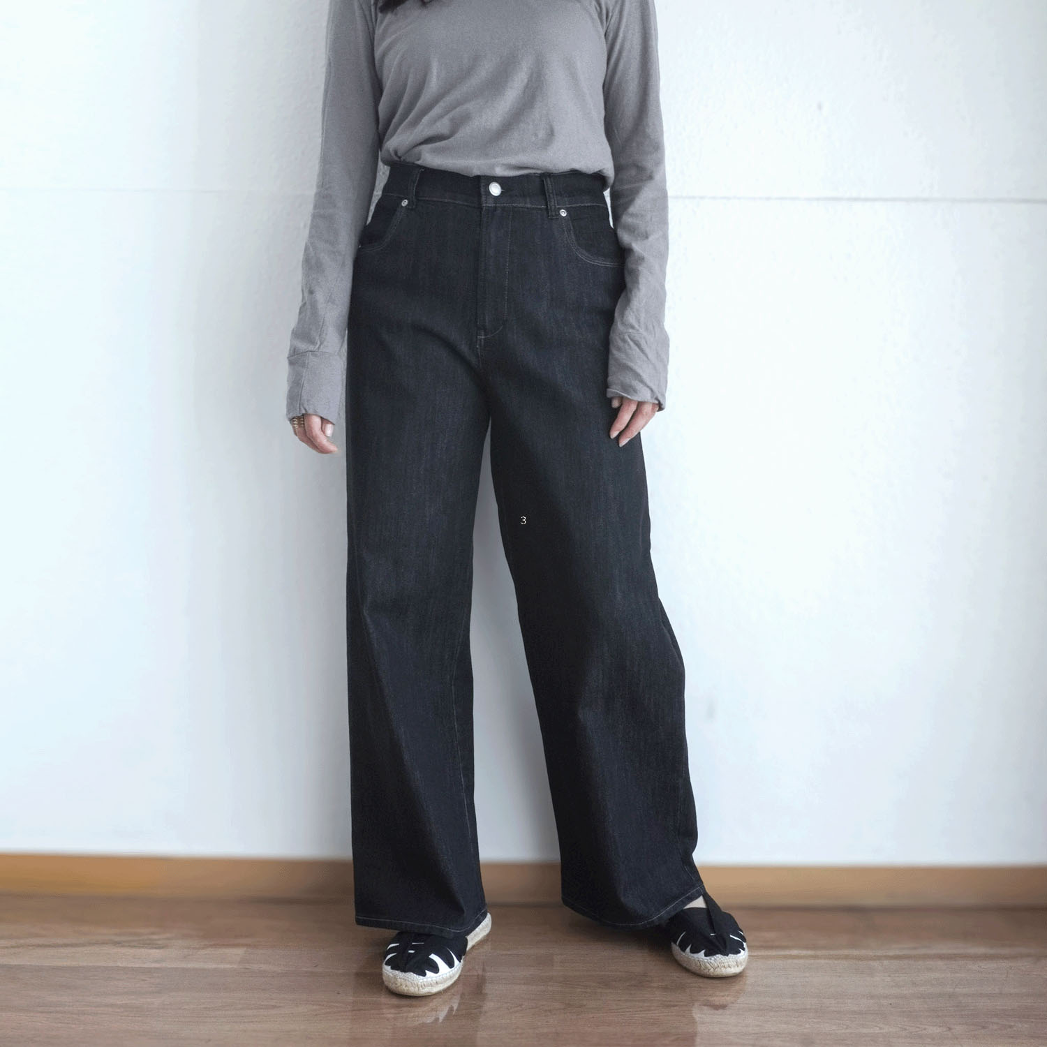 【Insta Live】aiai 木漏れ日デニム ワイドパンツ - 画像5