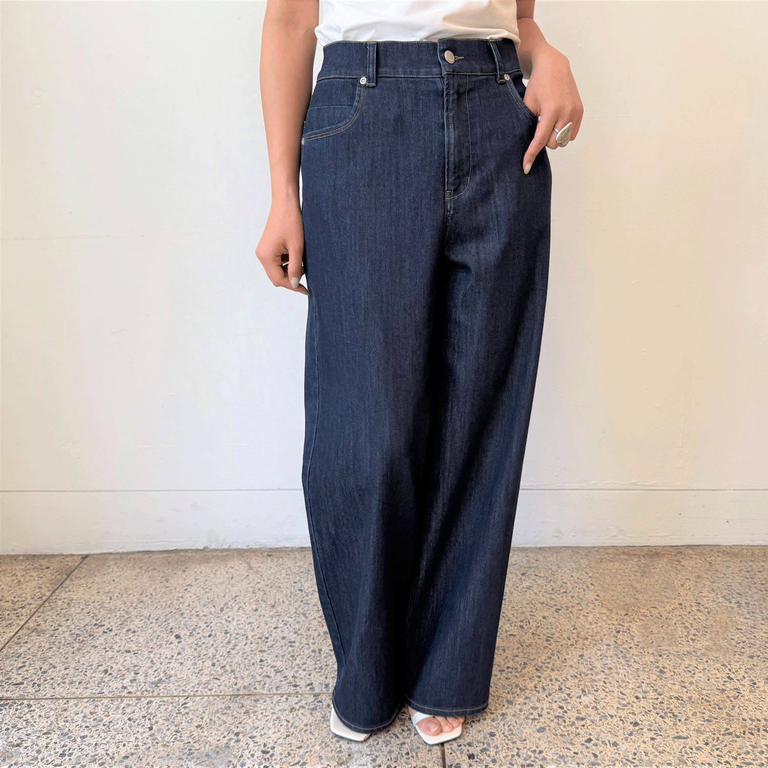 【Insta Live】aiai 木漏れ日デニム ワイドパンツ - 画像7